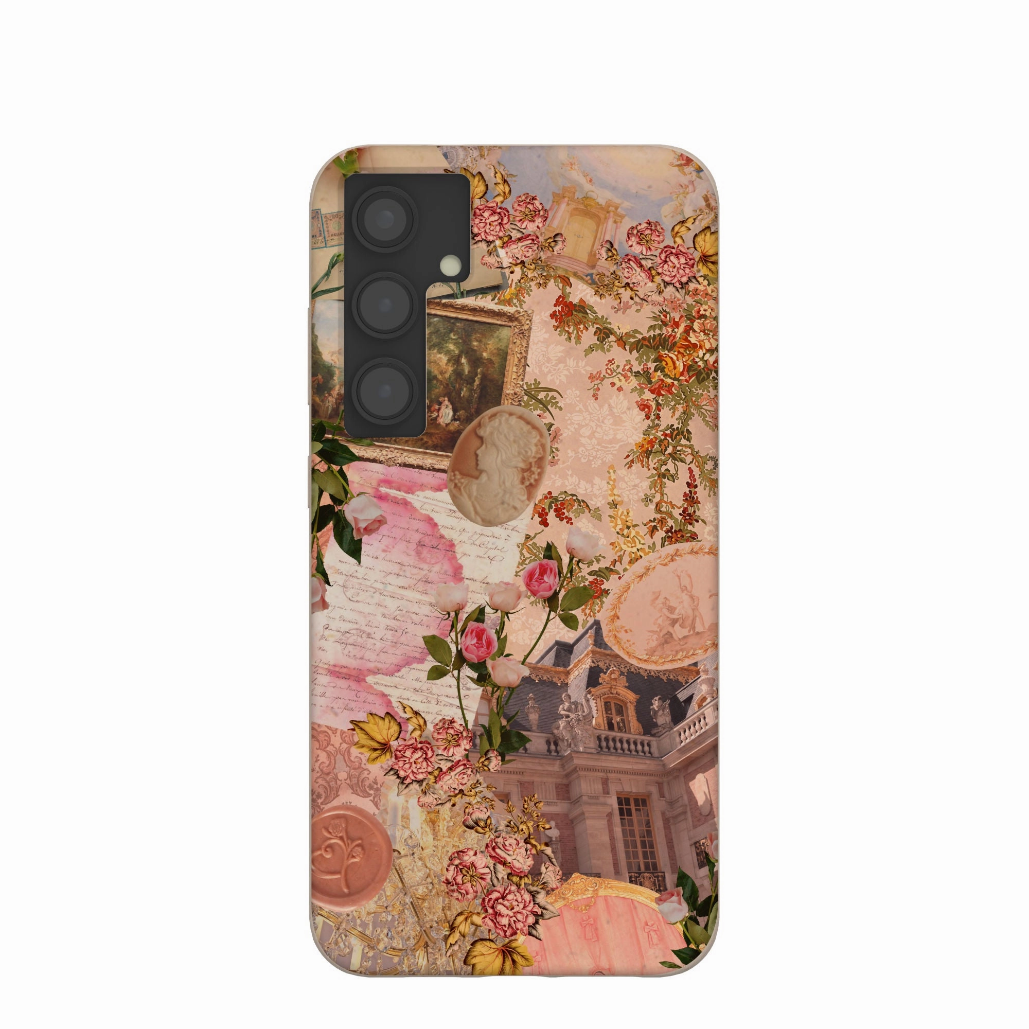 Gradient Design Luxury Detail Texture Seashell Rococo Romance Samsung Galaxy S24 (Plus) Case