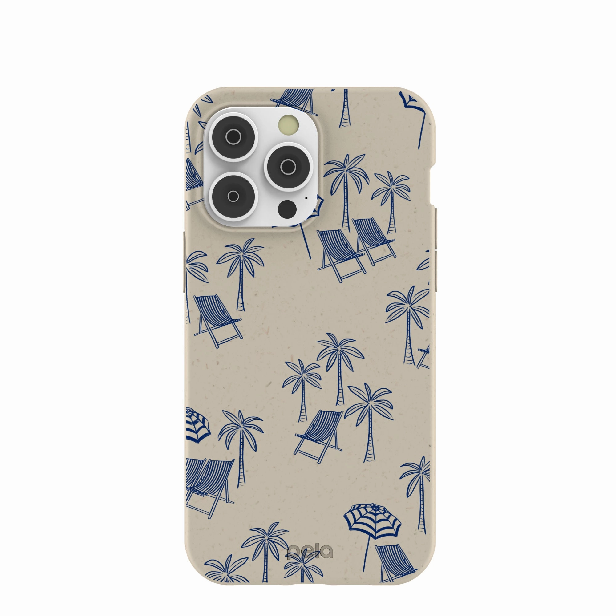 London Fog Coastal Lounging iPhone 14 Pro Max Case Compact Texture Layer Luxury Layer Texture