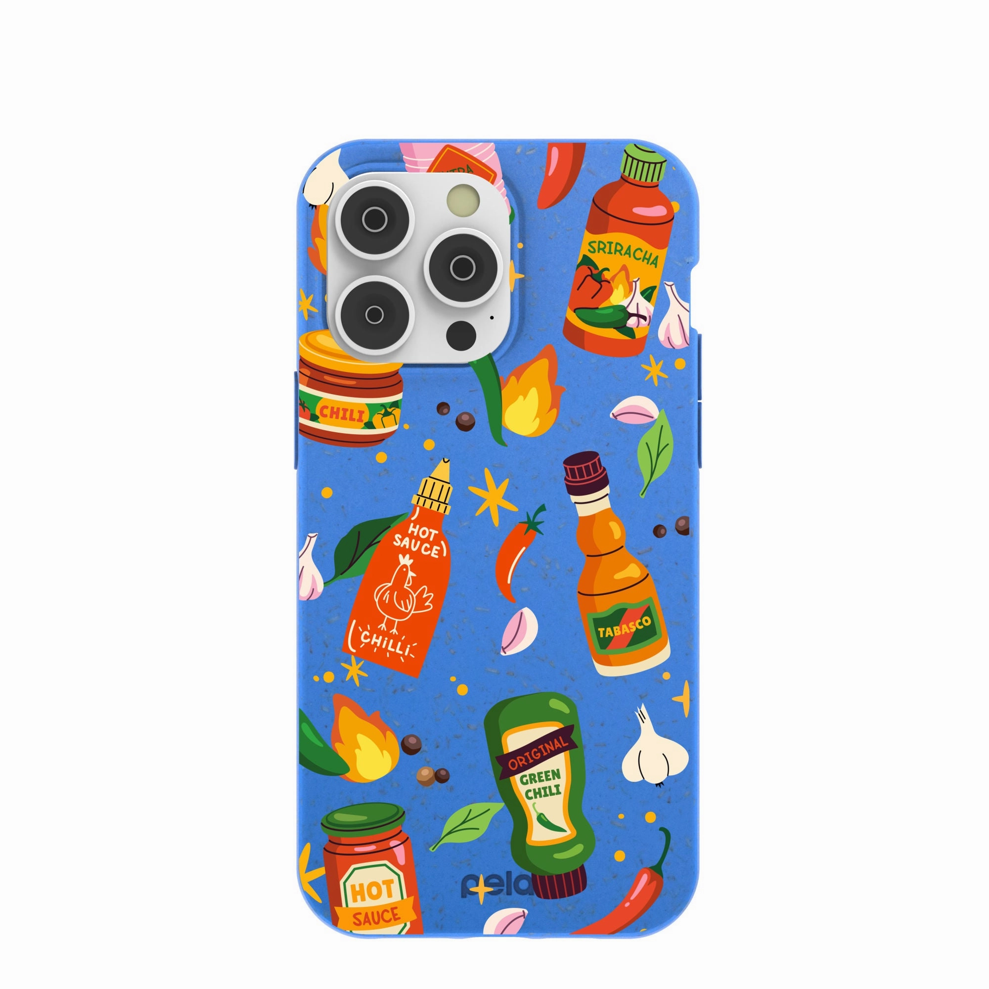 Fashion Statement Sleek Form Electric Blue Hot Stuff iPhone 14 Pro Max Case