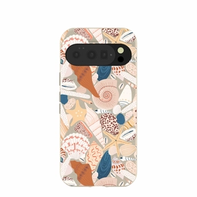 London Fog Sandy Shells Google Pixel 10/10 Pro Case Comfort Grip