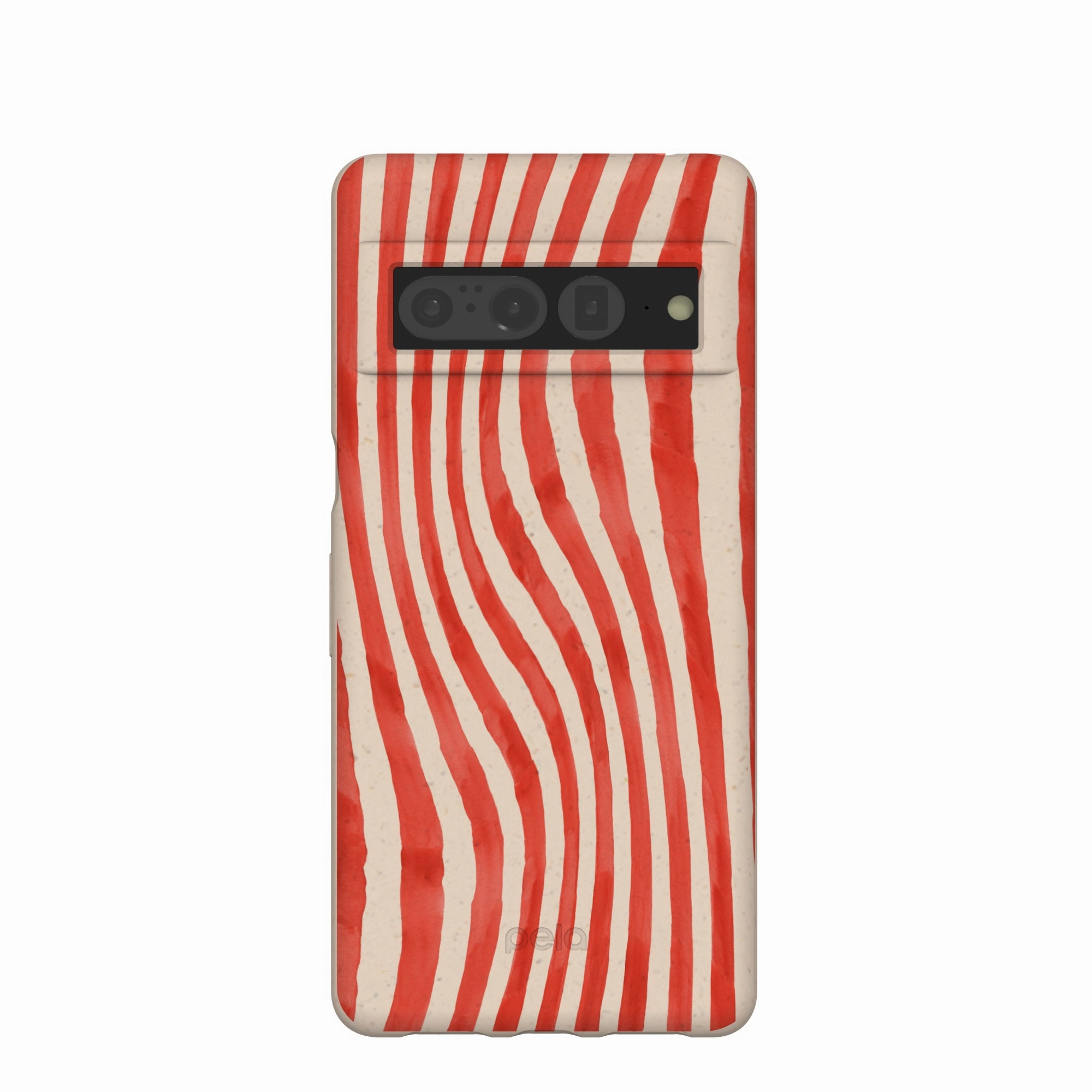 Hybrid Material Flexible Layer Design Seashell Big Top Stripes Google Pixel 7 Pro Case