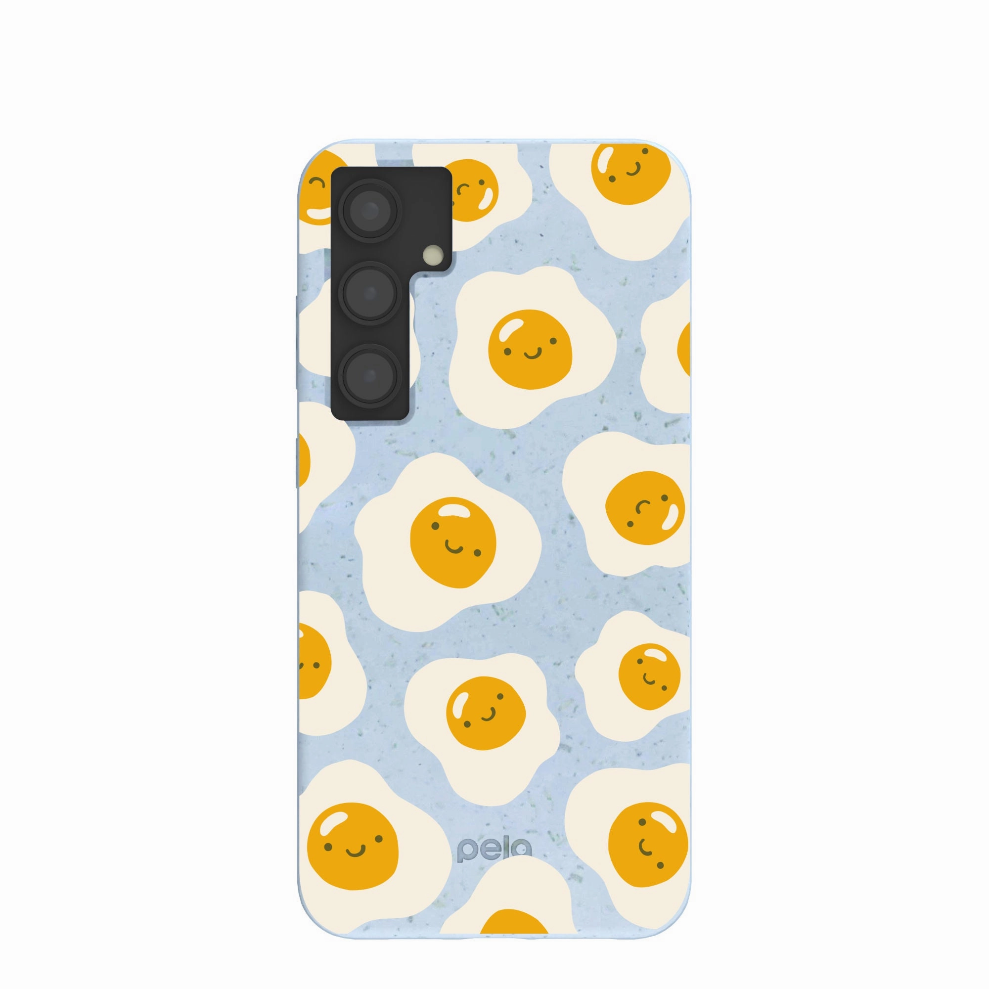 Artistic Design Powder Blue Sunny Side Up Samsung Galaxy S24 (Plus) Case