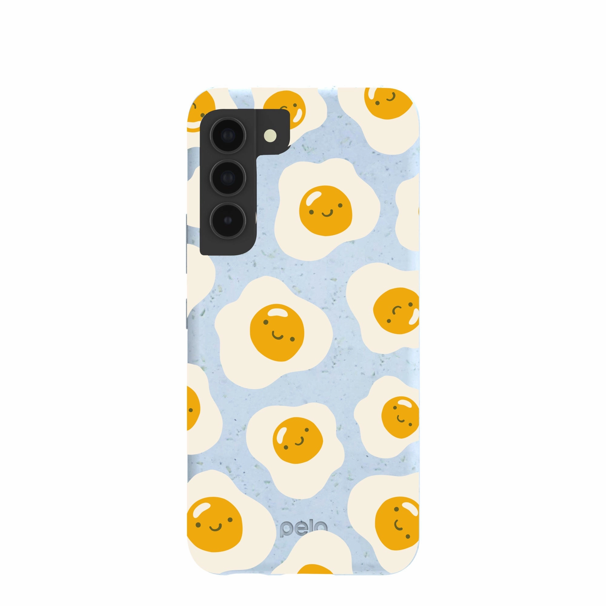 Powder Blue Sunny Side Up Samsung Galaxy S22 Case Urban Minimalism Flexible Grip Texture