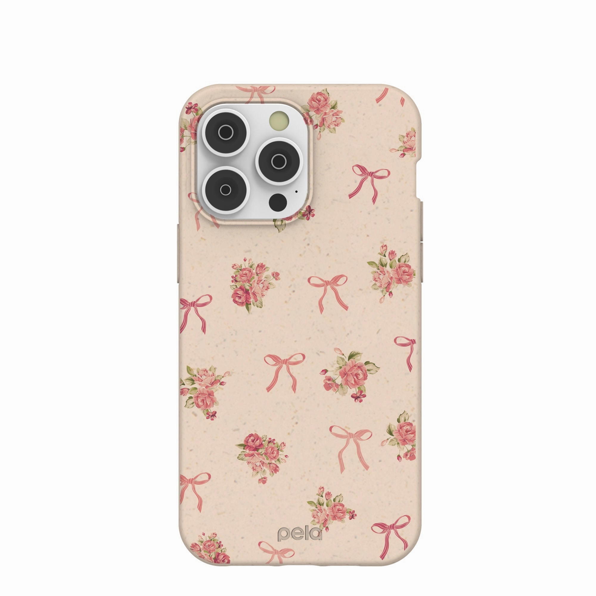 Seashell Roses and Bows iPhone 14 Pro Max Case Fashion Forward Travel Accessory