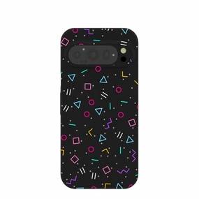 Urban Design Soft Texture Black Neon Nostalgia Google Pixel 9/9 Pro Case