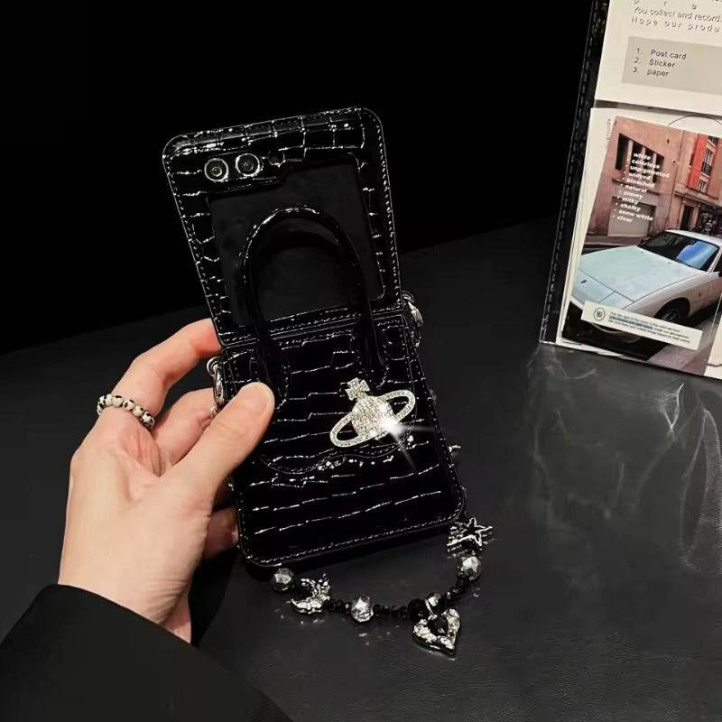 Marble Pattern Luxury Handbag Shell Case - Samsung