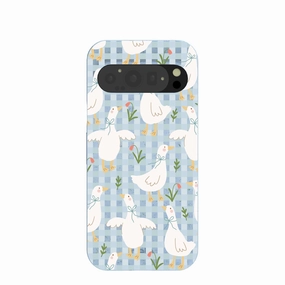 Outdoor Protection Handy Use Powder Blue Blooming Quackers Google Pixel 9/9 Pro Case