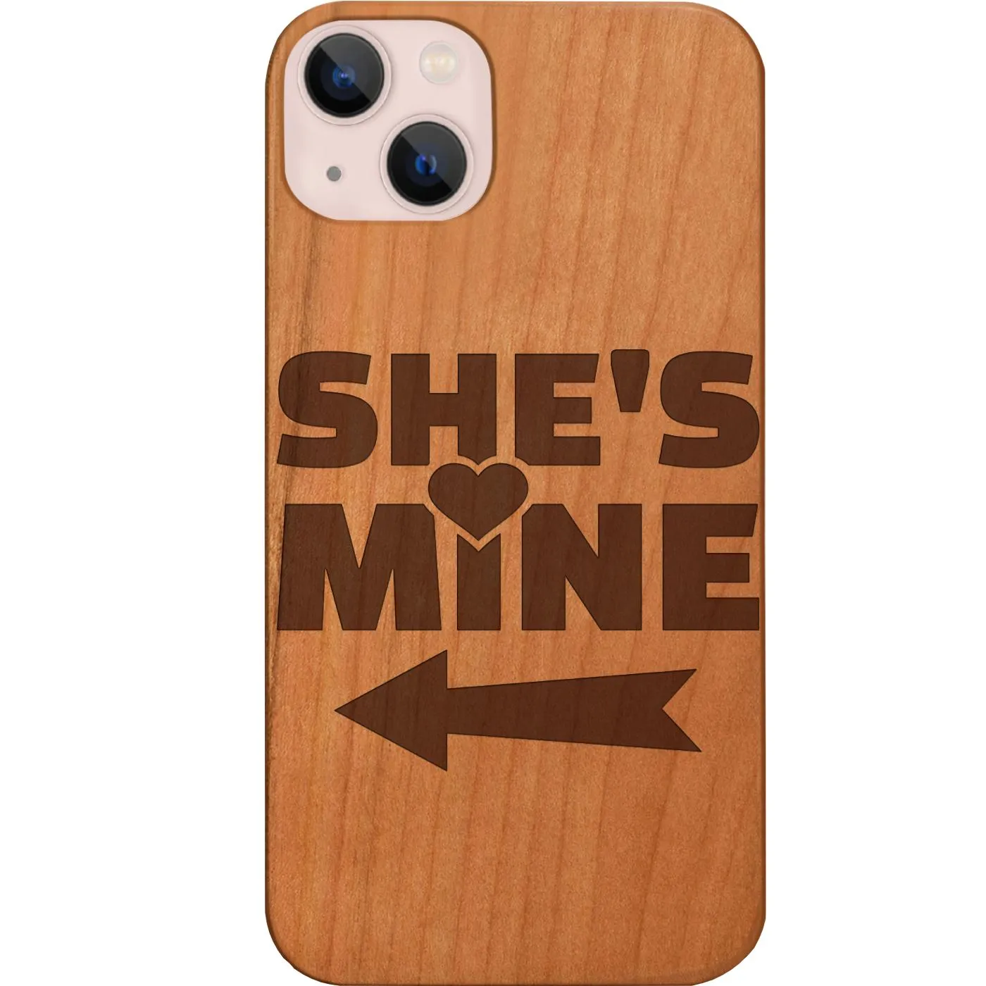 She's Mine - Engraved Phone Case Rugged Feel
