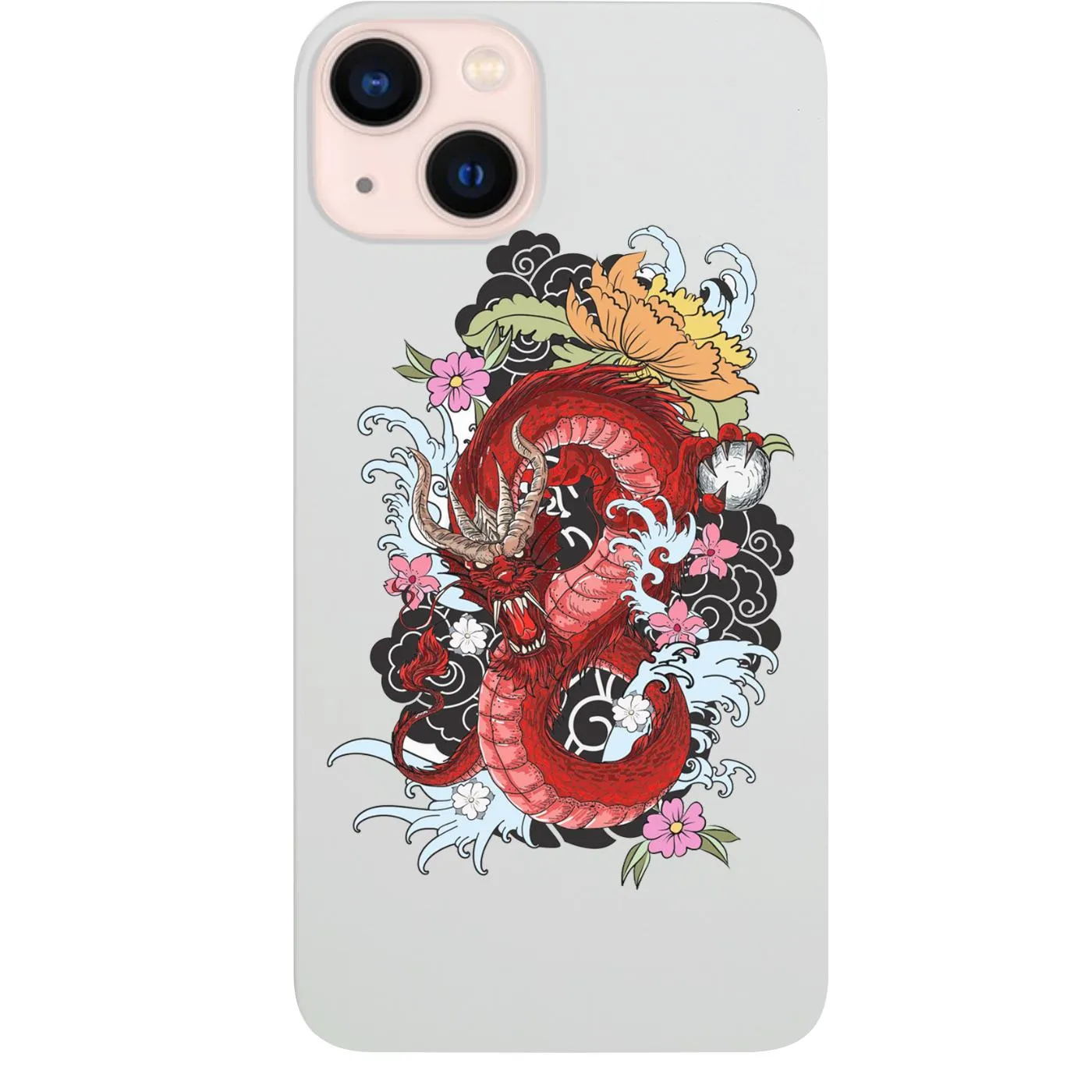 Modern Grip Design Comfort Detail Dragon Japanese - UV Color Printed Phone Case