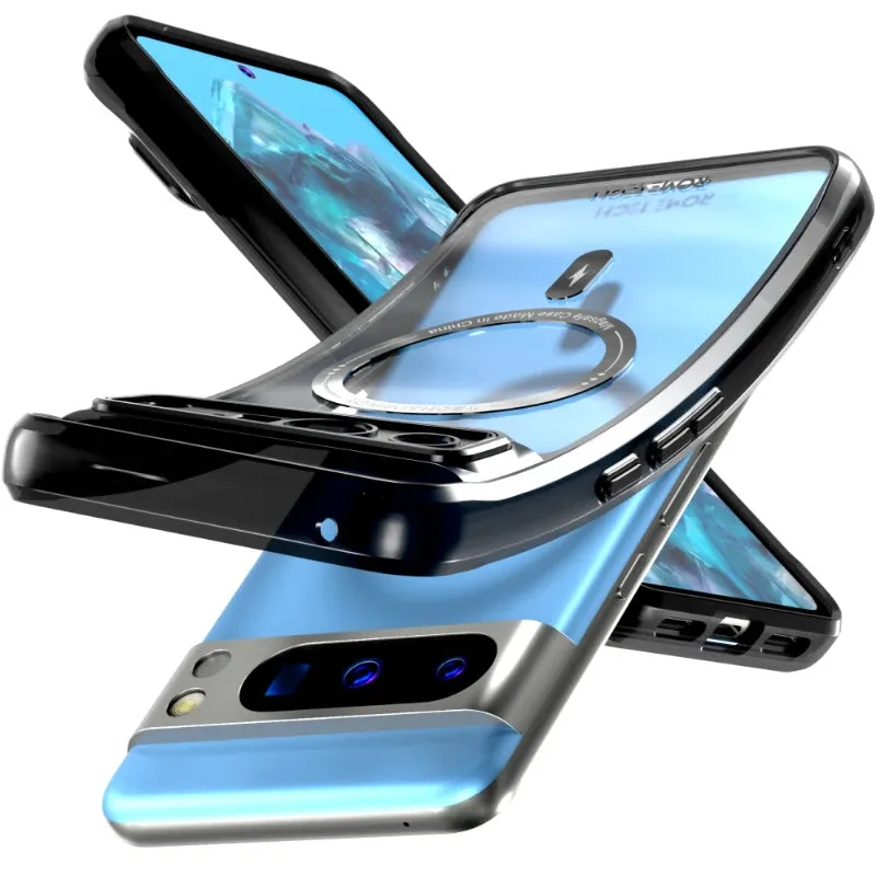 Google Pixel 8 Pro Clear Case with Magsafe Fashion Design Durable Finish Layer