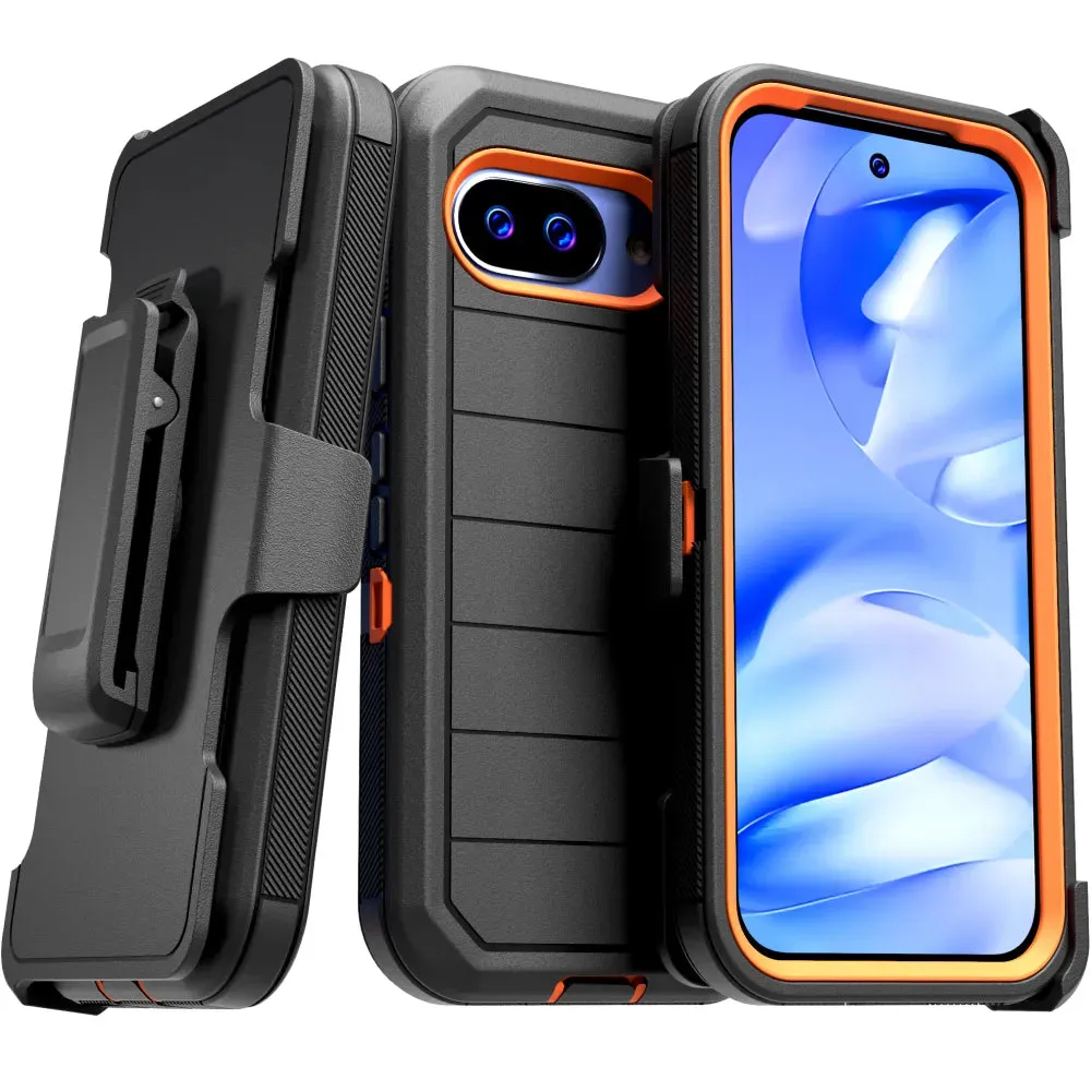 Google Pixel 9a (2025) Defender Case Premium Texture Design
