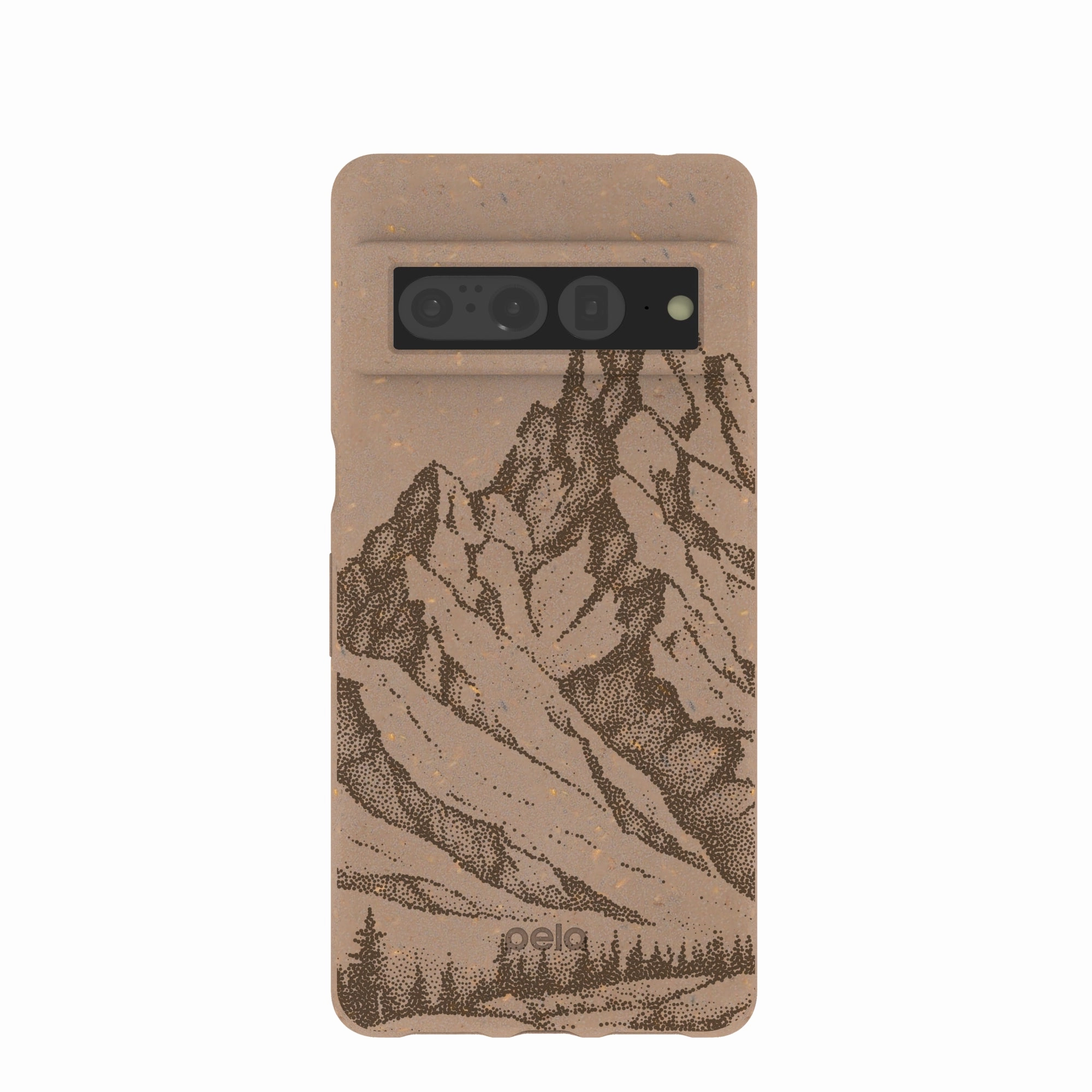 Flexible Layer Design Color Accent Chocolate Brown Silent Summit Google Pixel 7 Pro Case