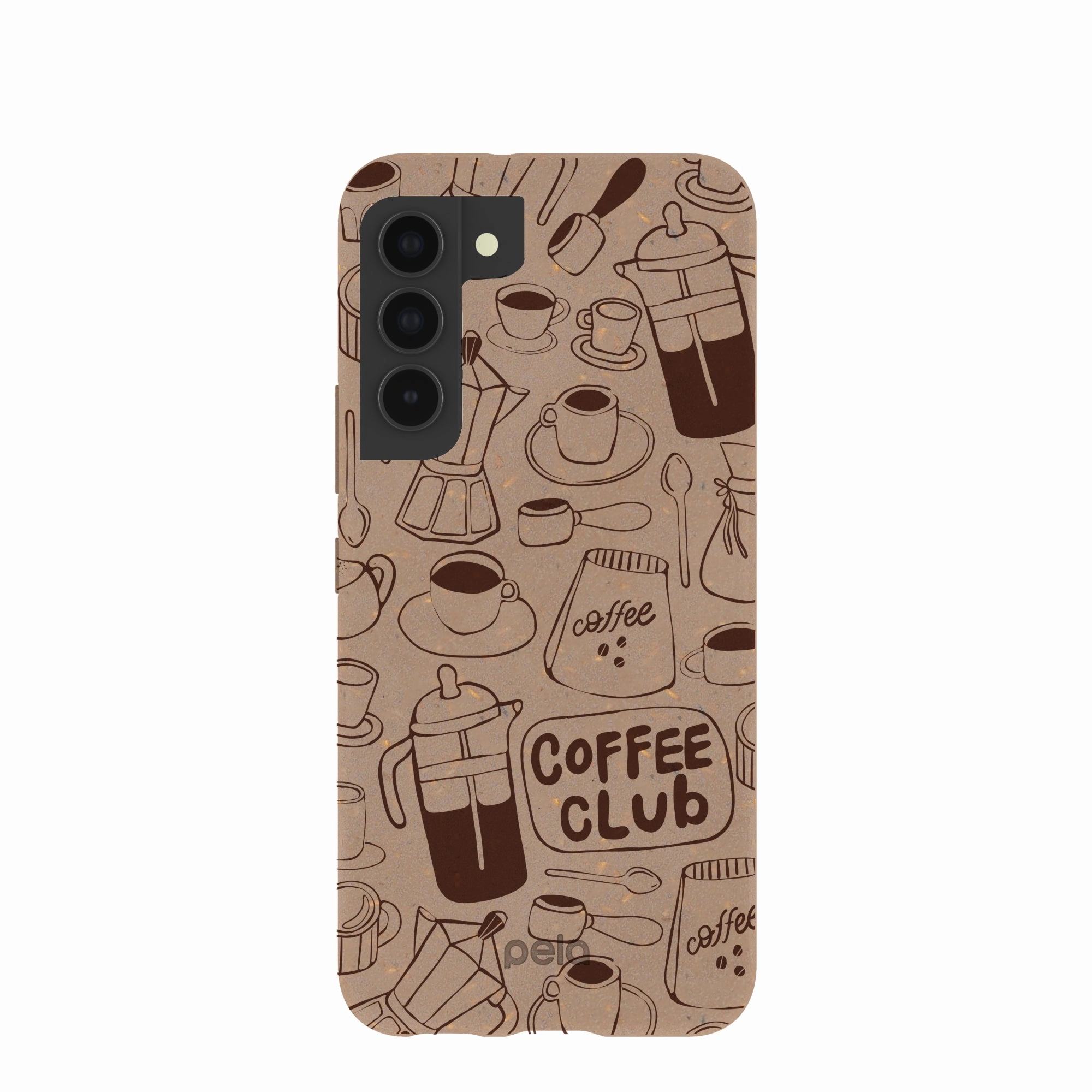 Chocolate Brown Coffee Club Samsung Galaxy S22 Case Soft Layer Comfort Shape