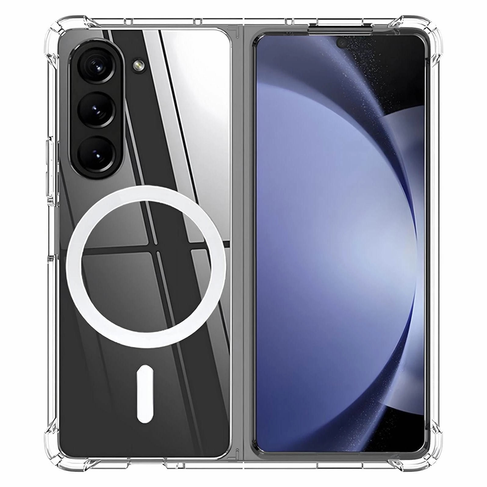 Minimal Surface Layer Everyday Use Galaxy Z Fold6 Anti-Knock TPU Transparent MagSafe Case