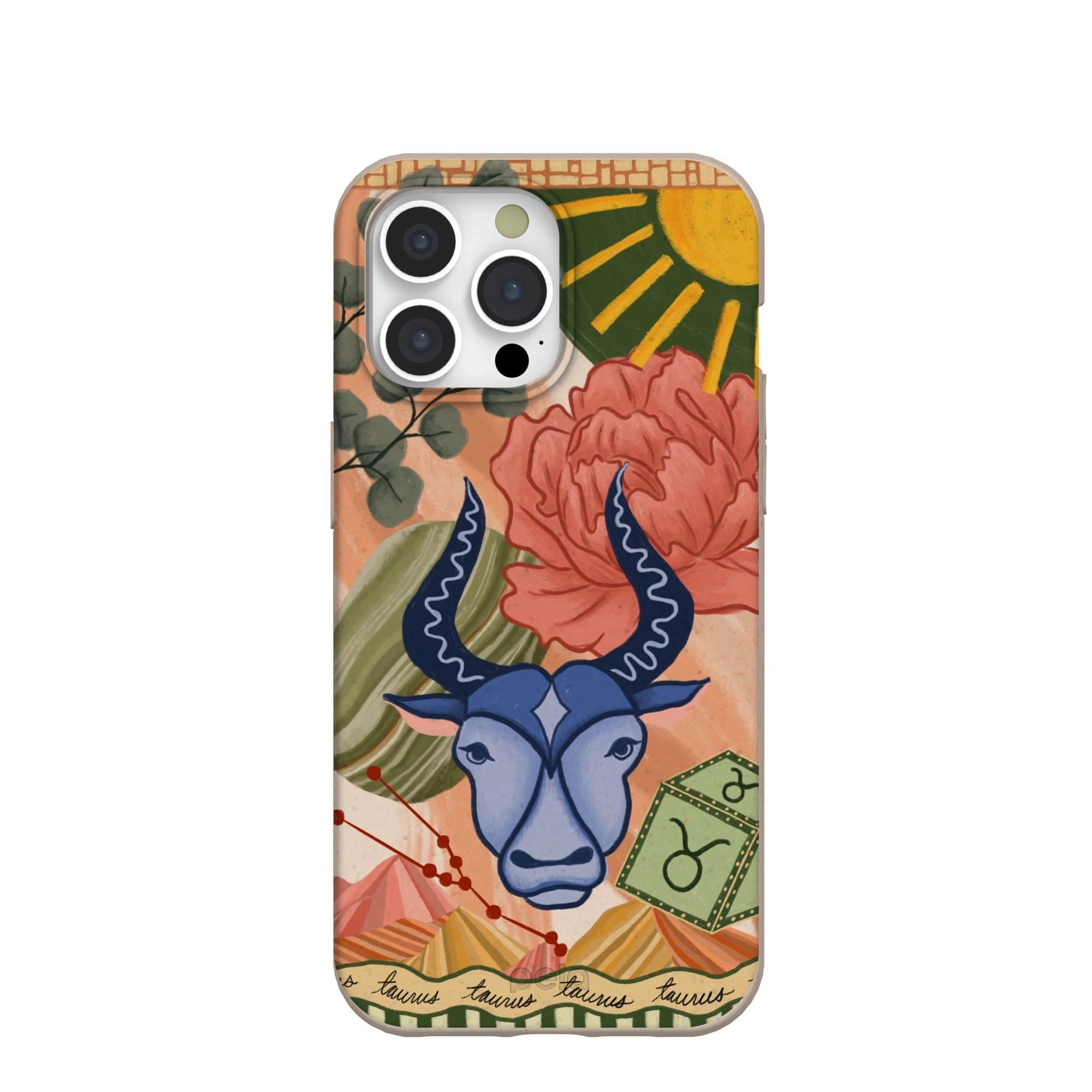 Seashell Taurus Bull iPhone 15 Pro Max Case Soft coating Smooth Coating