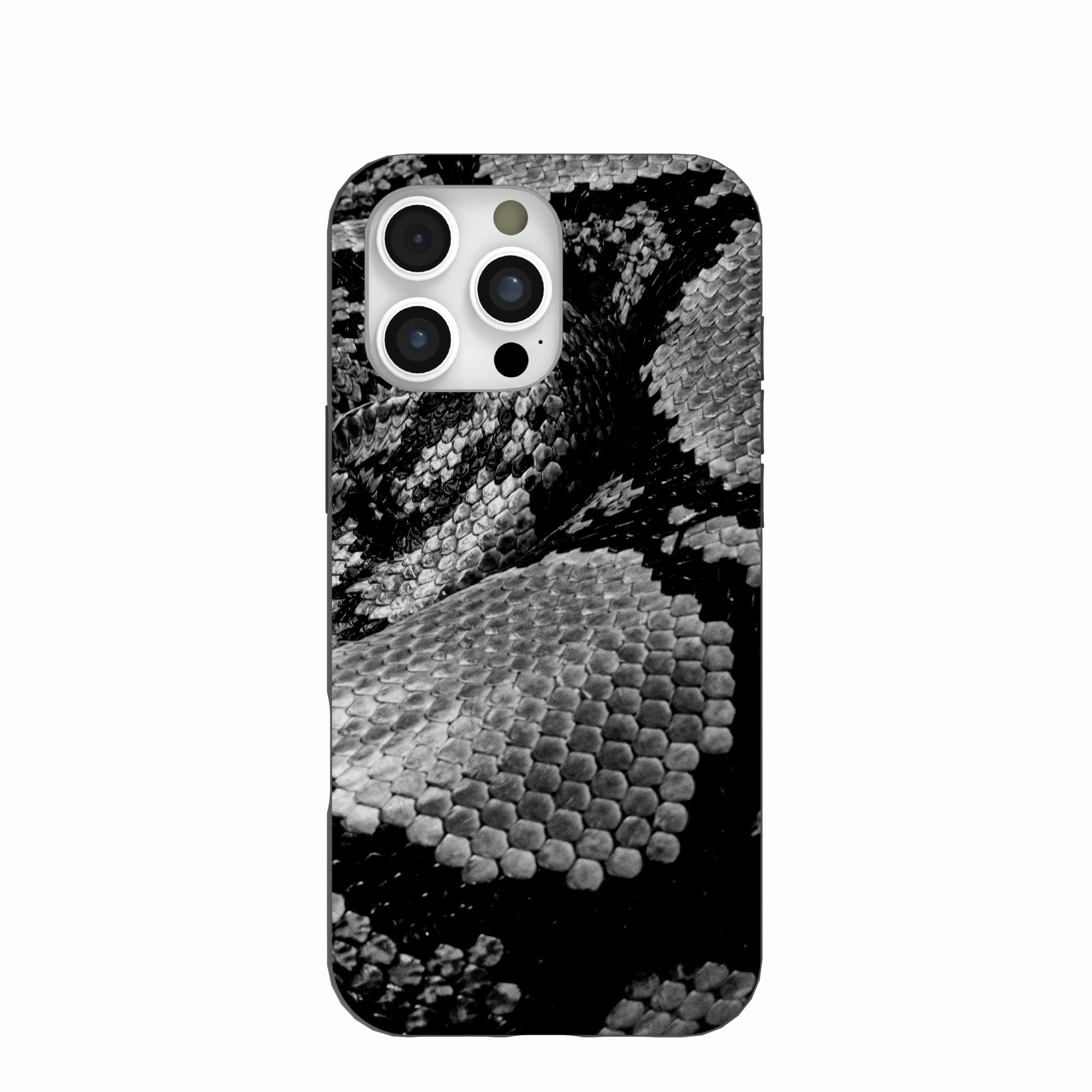 Black Snake Scale iPhone 16 Pro Max Case Protective Form Fit