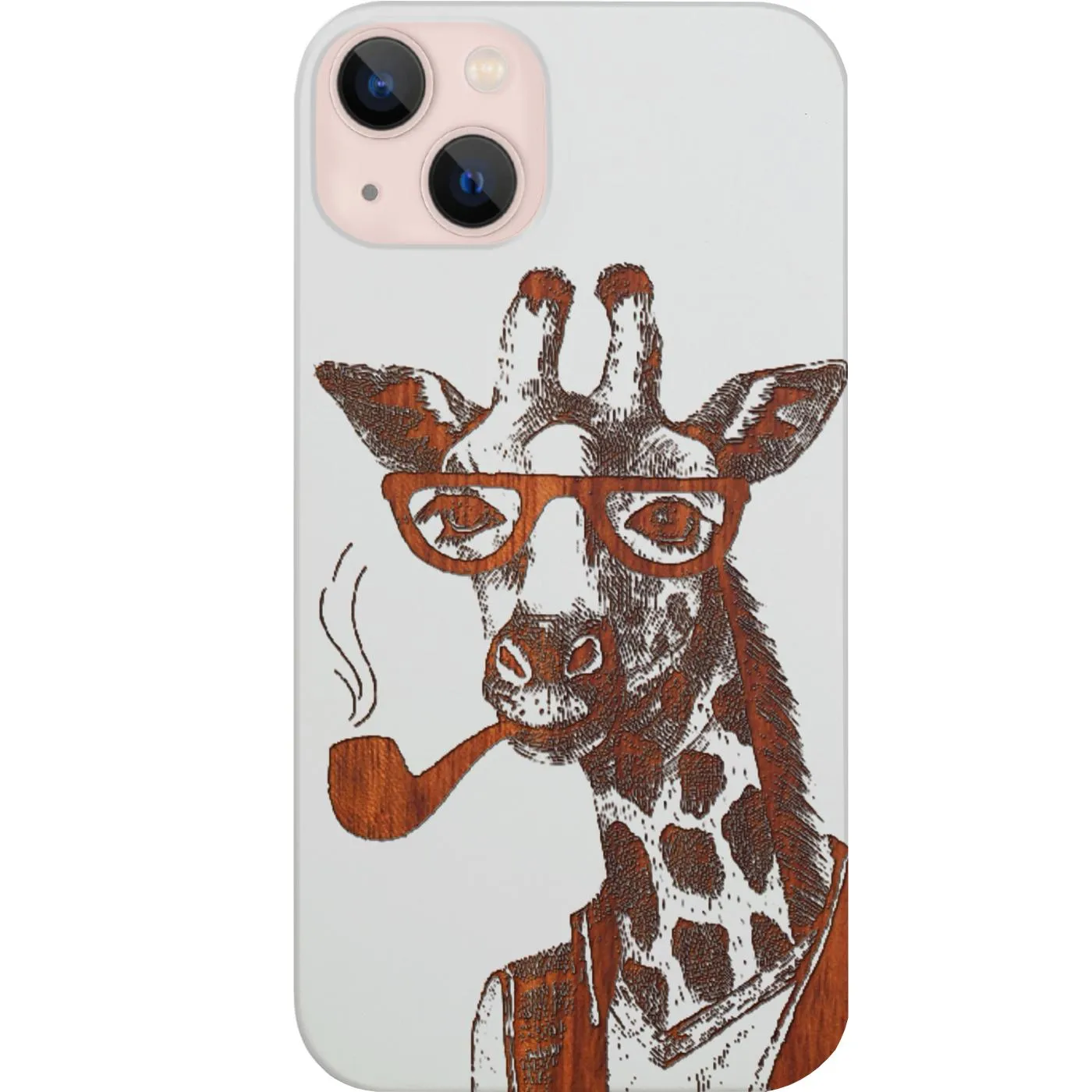 Smoking Giraffe - Engraved Phone Case Perfect Fit Drop Defense