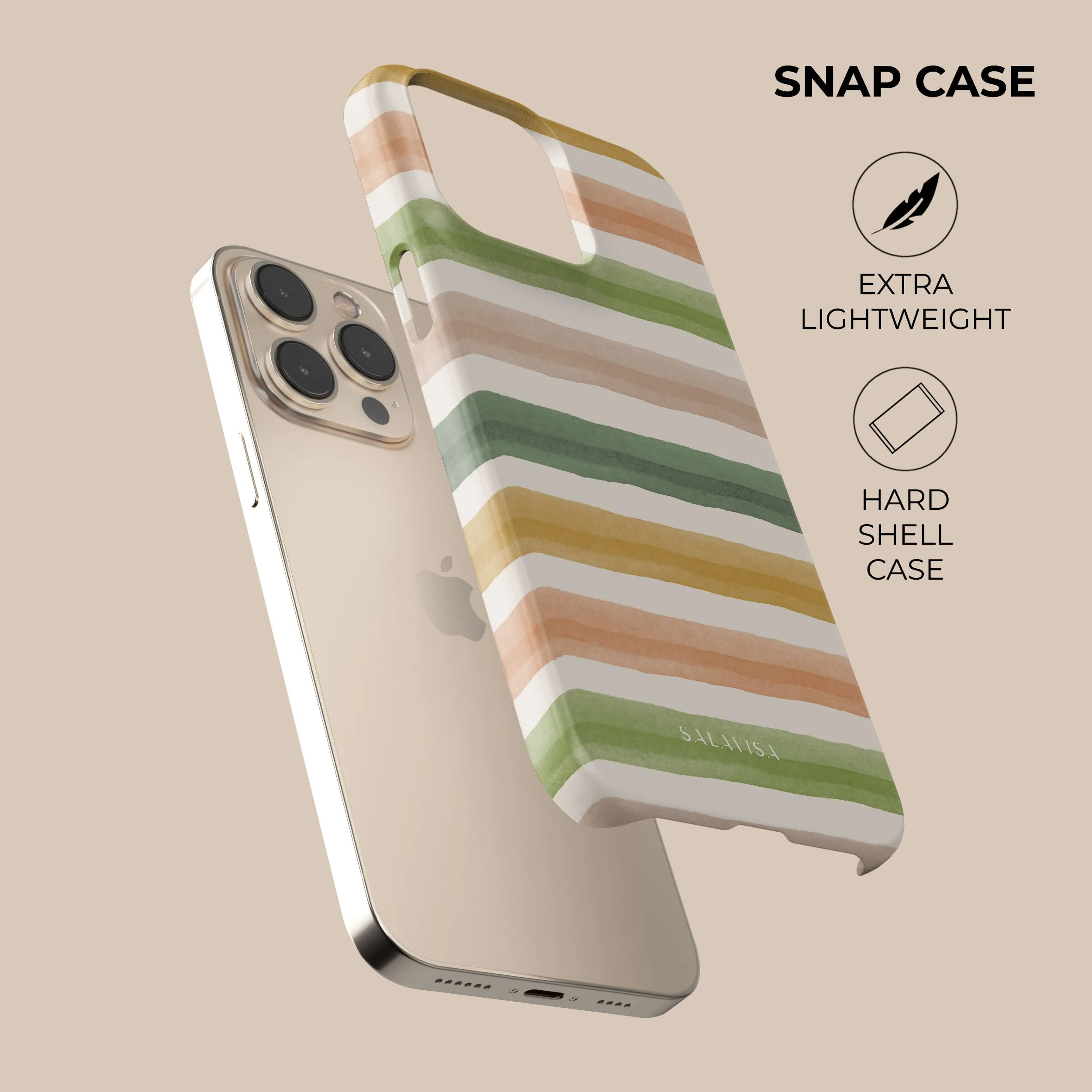 Protective Structure Water Resistant Earthen Lines Phone Case