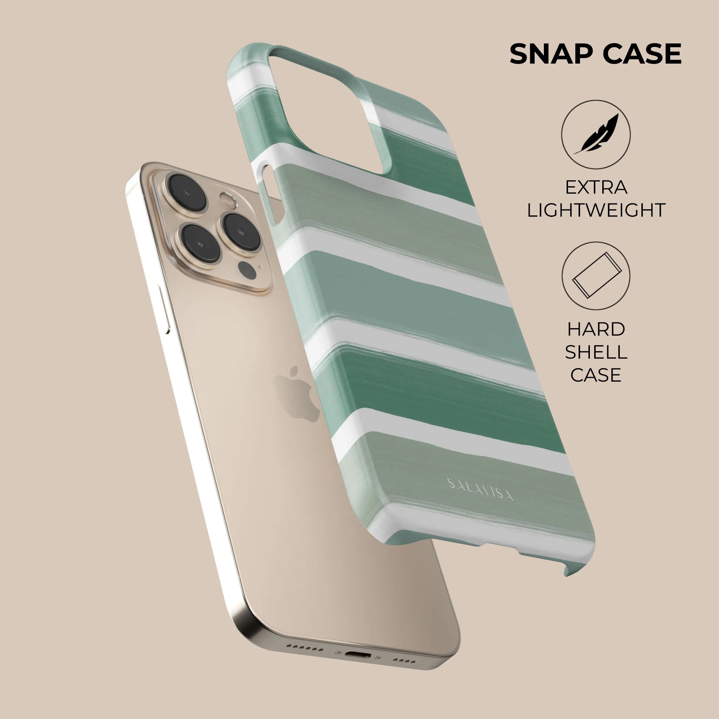 Mint Bands Phone Case Light Protection
