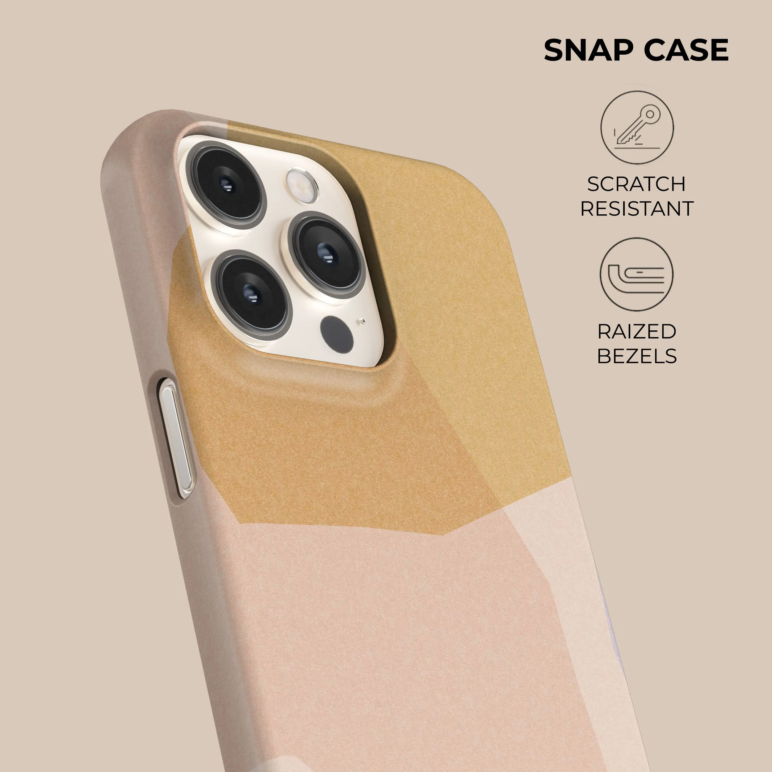 Minimal Aesthetic Touch Earth Layers Phone Case