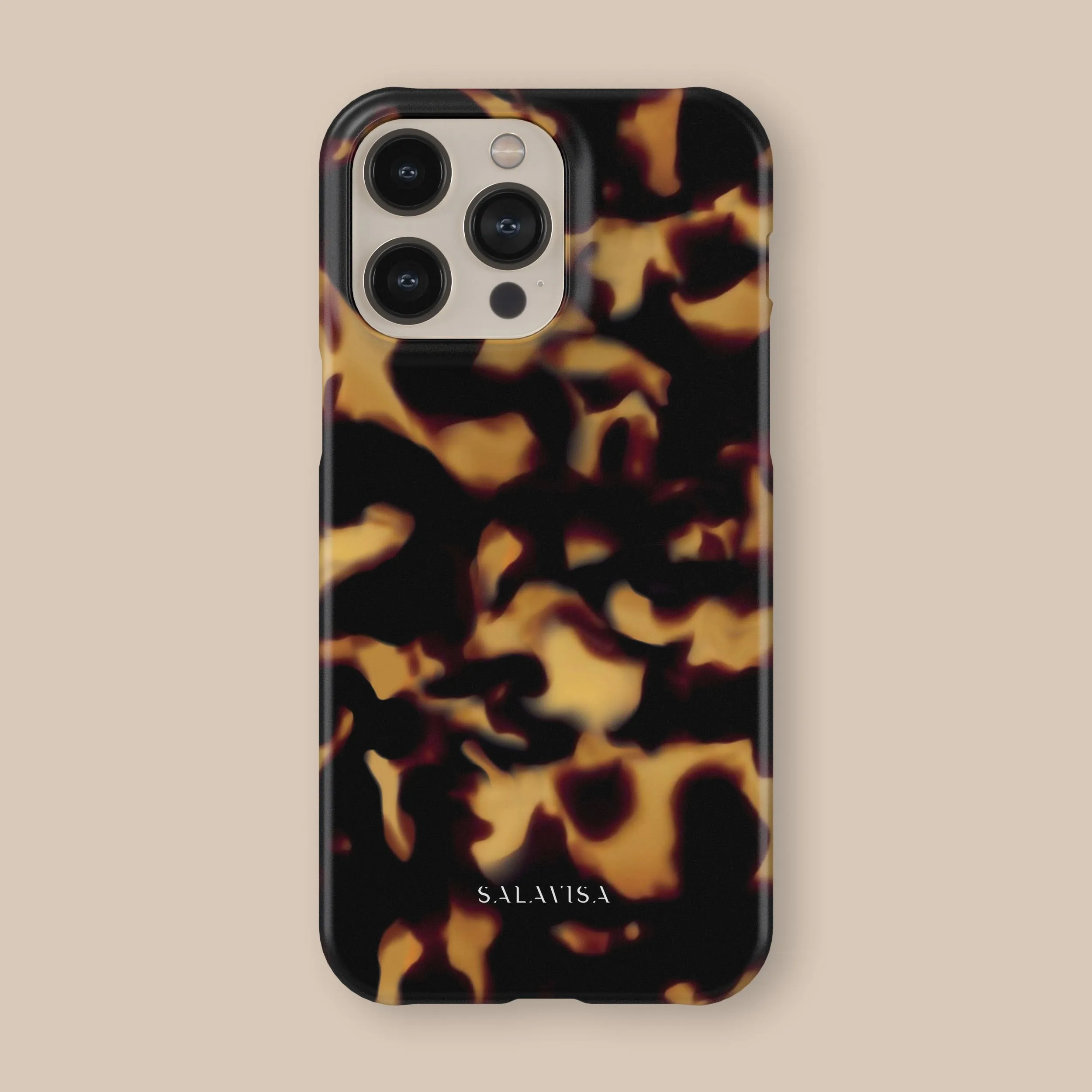 Tortoise Dark Phone Case Soft Frame