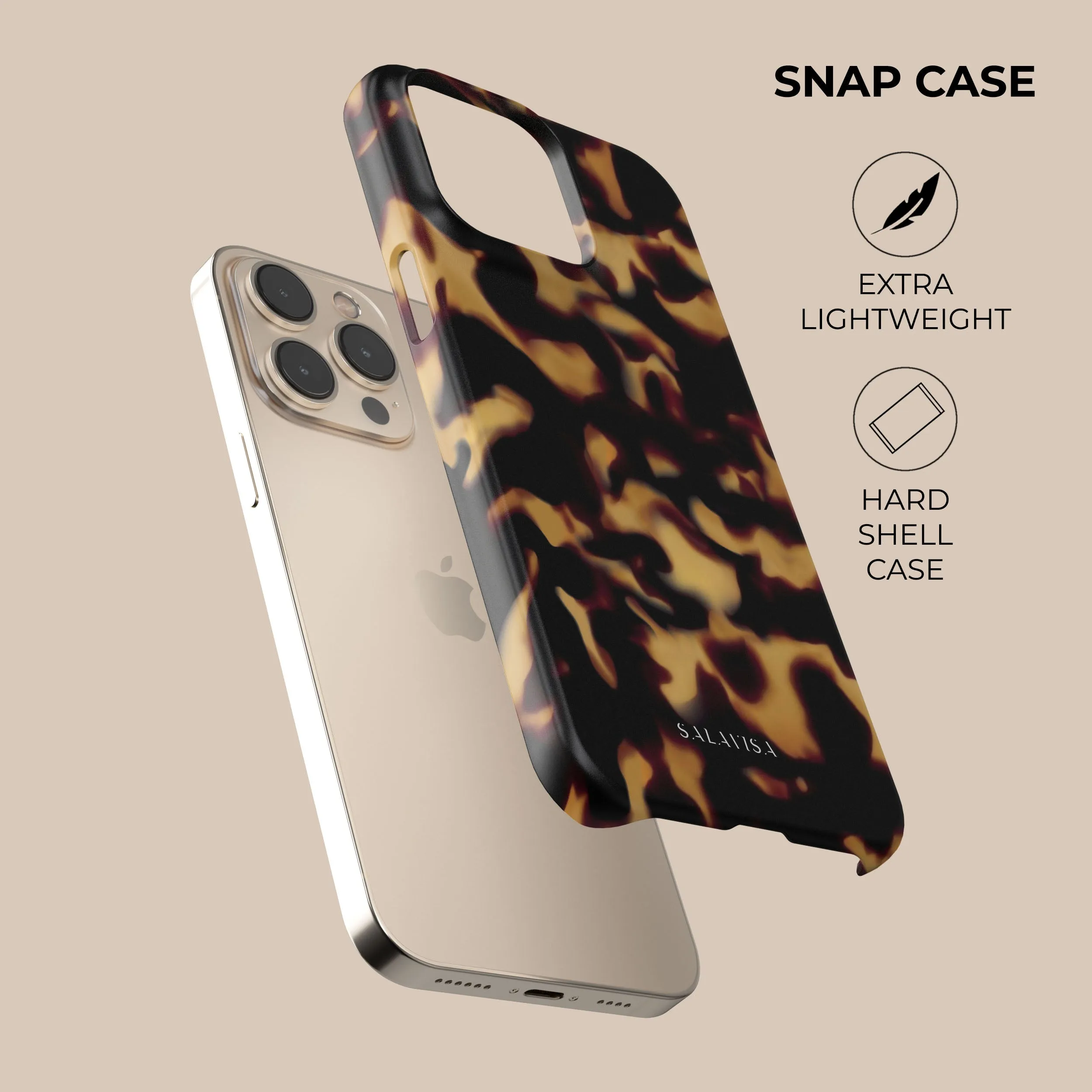 Tortoise Dark Phone Case Outdoor Design Luxury Appeal