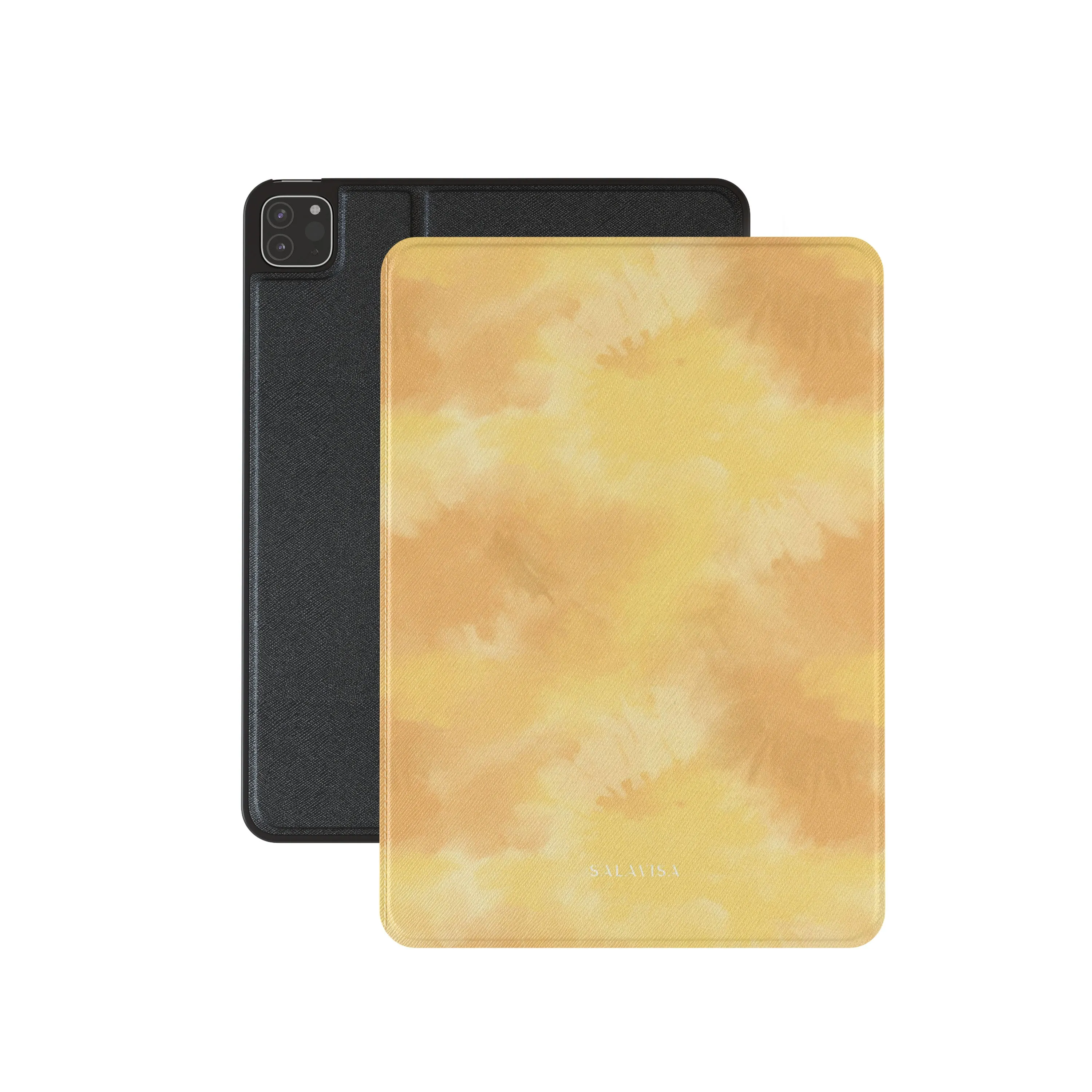 Yellow Tie Dye iPad Case Tablet Pouch