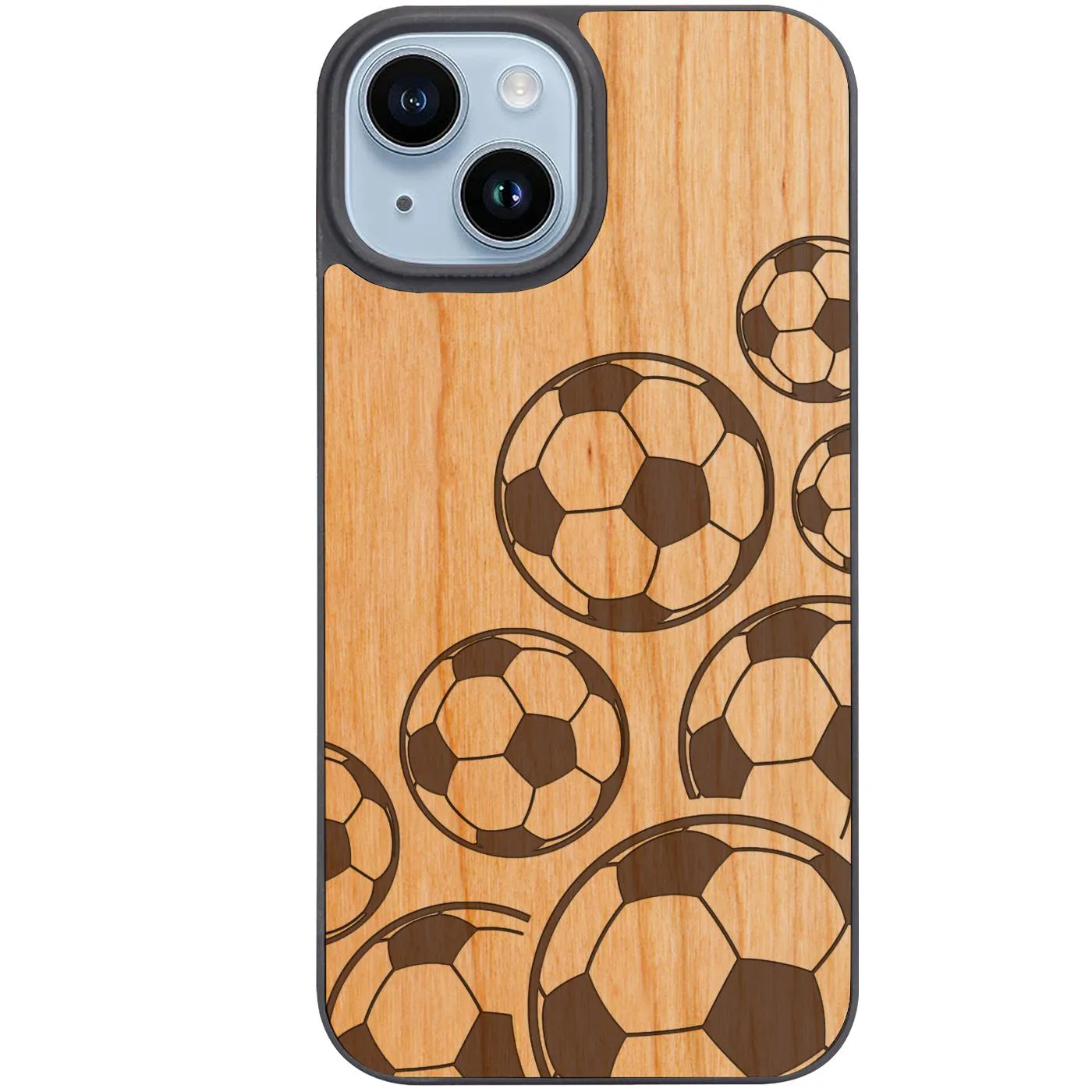 Protective Material Soccer Ball - Engraved Phone Case