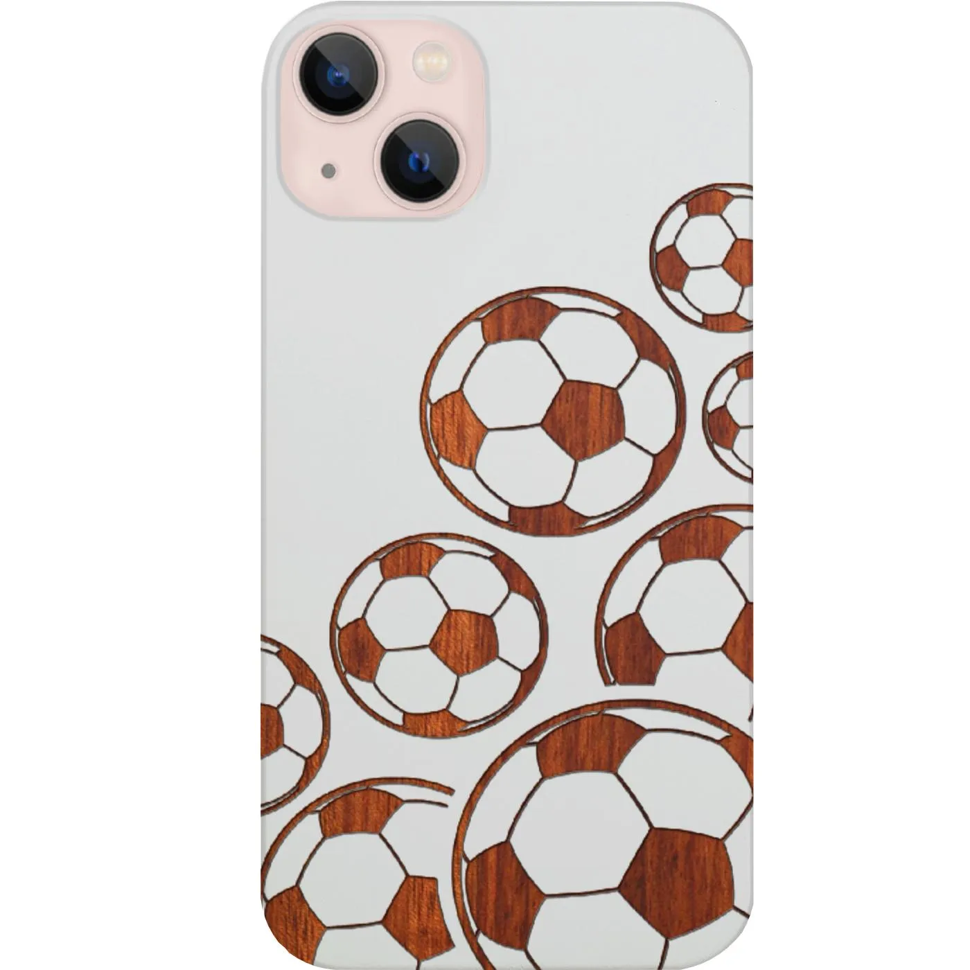 Luxury Shine Soccer Ball - Engraved Phone Case