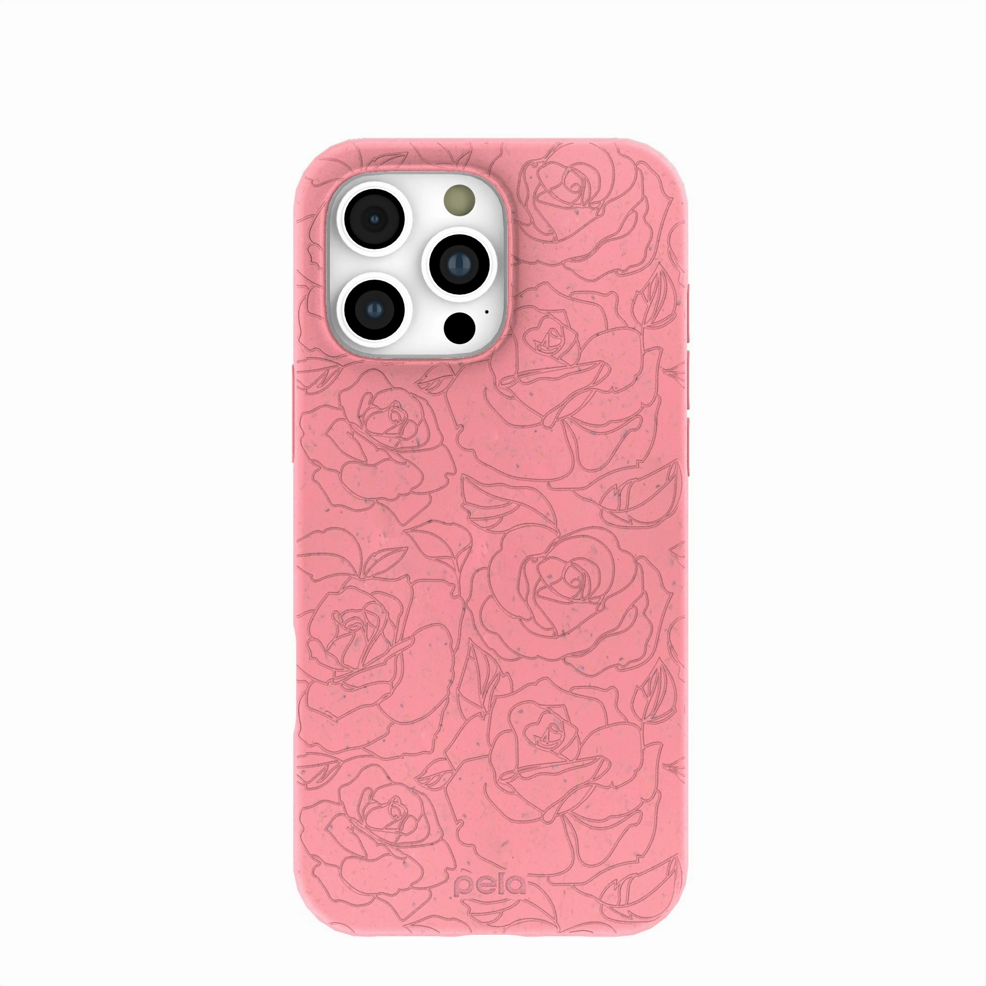 Hybrid Edge Durable Shape Bubblegum Pink Rosettes iPhone 16 Pro Max Case
