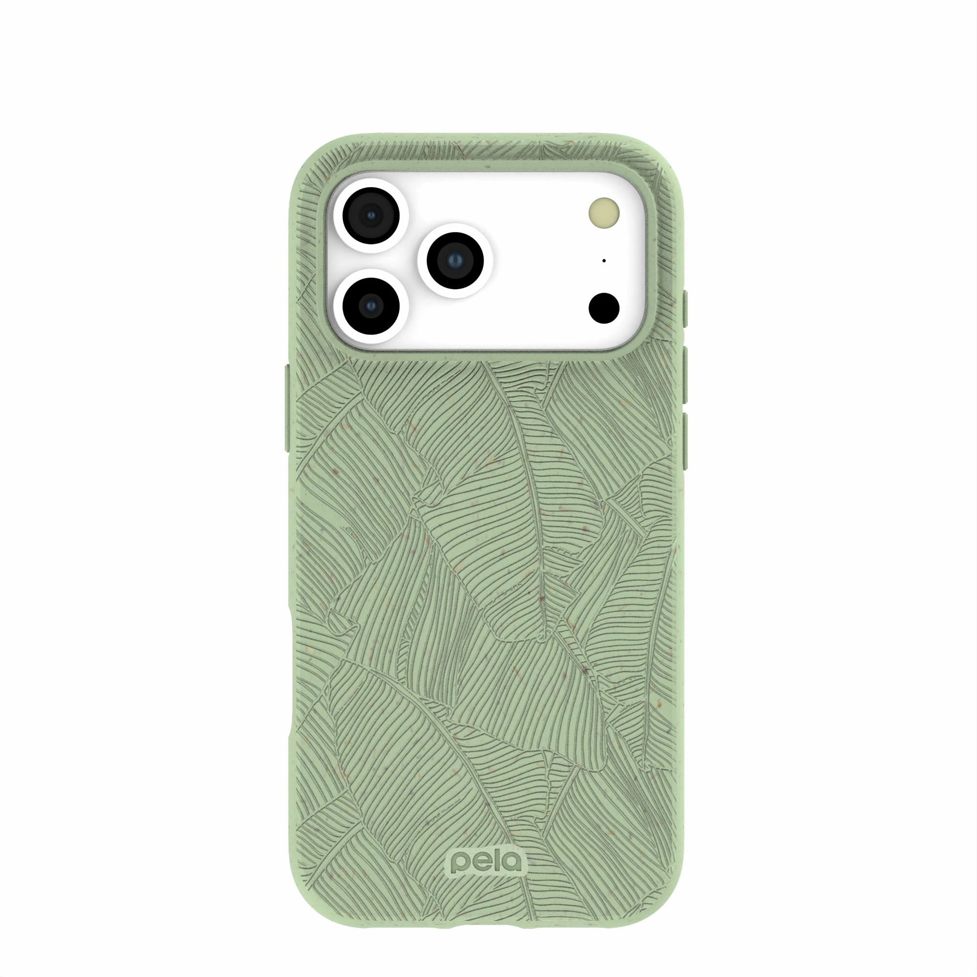 Sage Green Lushy Leaves iPhone 17 Pro Max Case Polished Surface Texture Durable Shell