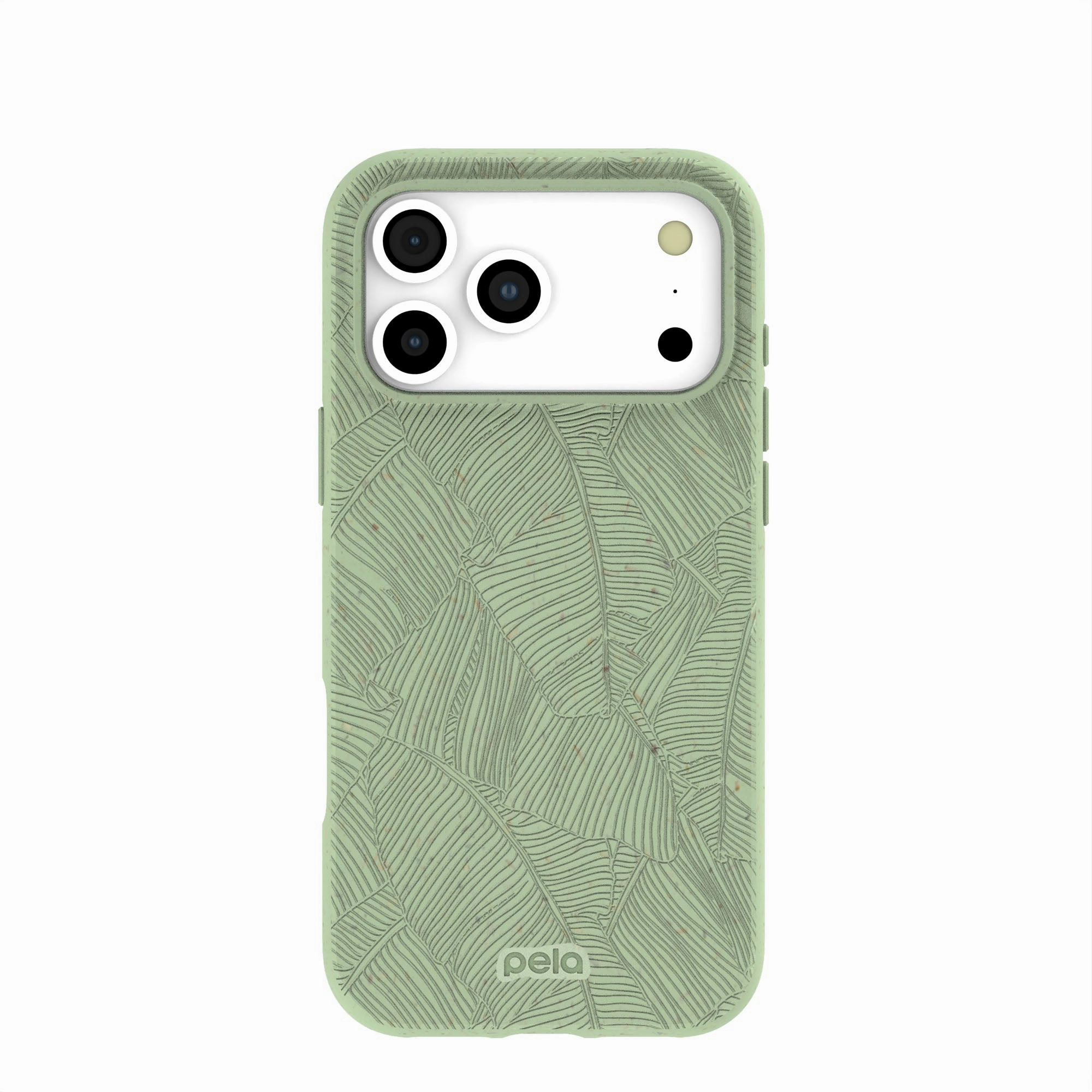 Clear Design Sage Green Lushy Leaves iPhone 17 Pro Max Case