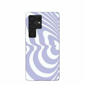 Stylish Aesthetic Casual Look Lavender Flutter Left Samsung Galaxy S25 Ultra Case