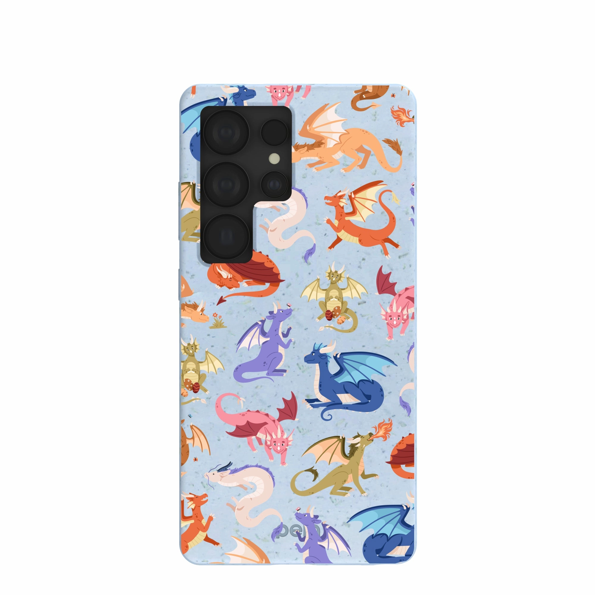 Vibrant Colors Powder Blue Dragon Cuties Samsung Galaxy S25 Ultra Case