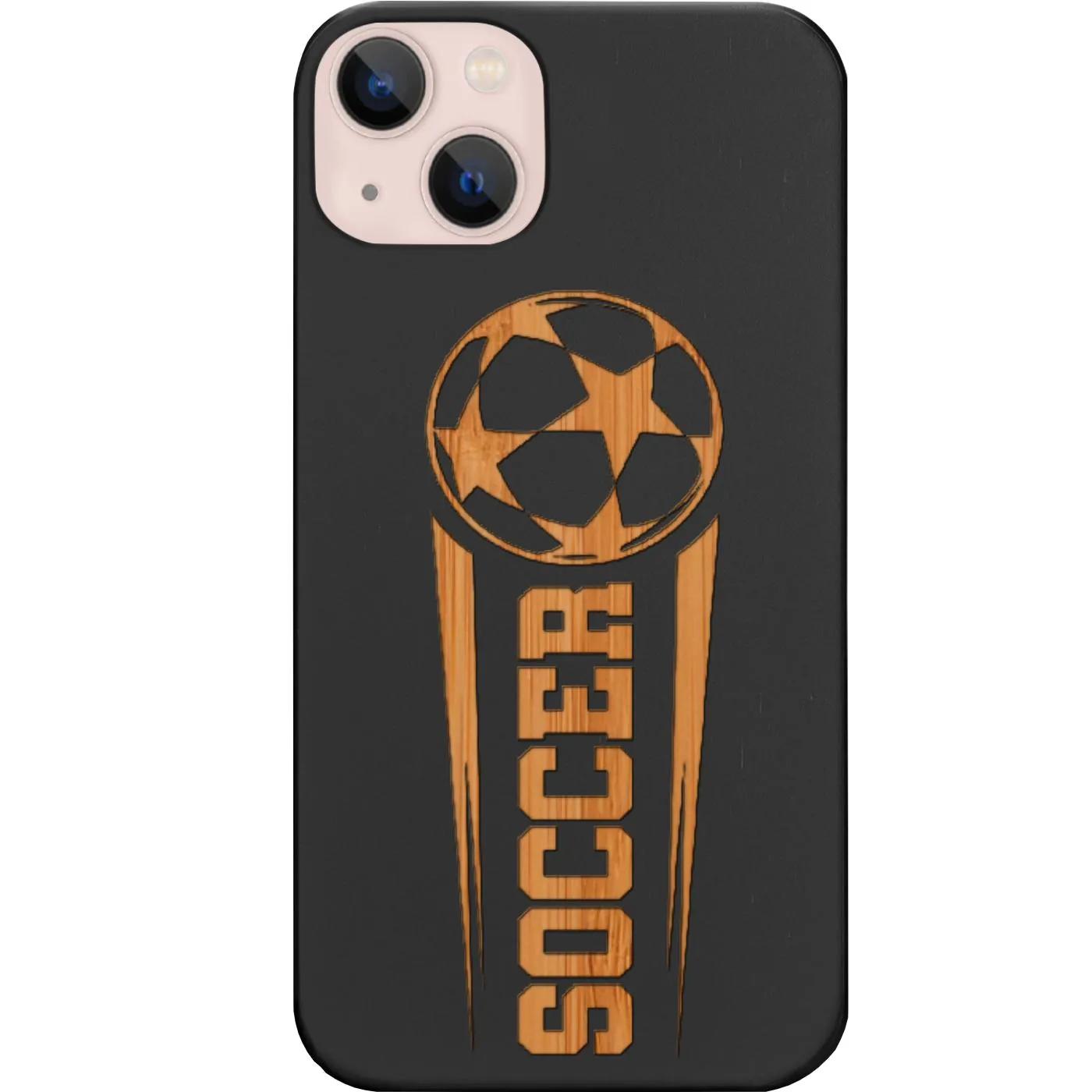 Raised Edges Minimal Detail Soccer 2022 - Engraved Phone Case