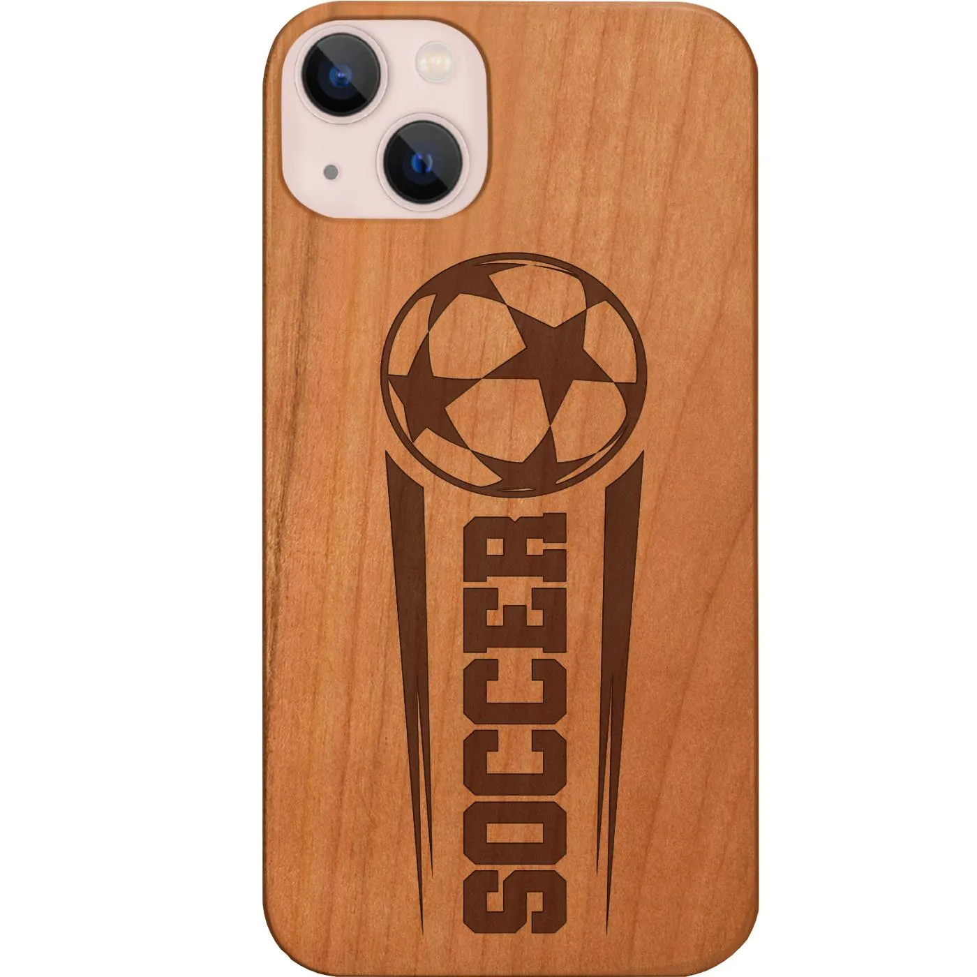 Smooth Feel Travel Accessory Soccer 2022 - Engraved Phone Case