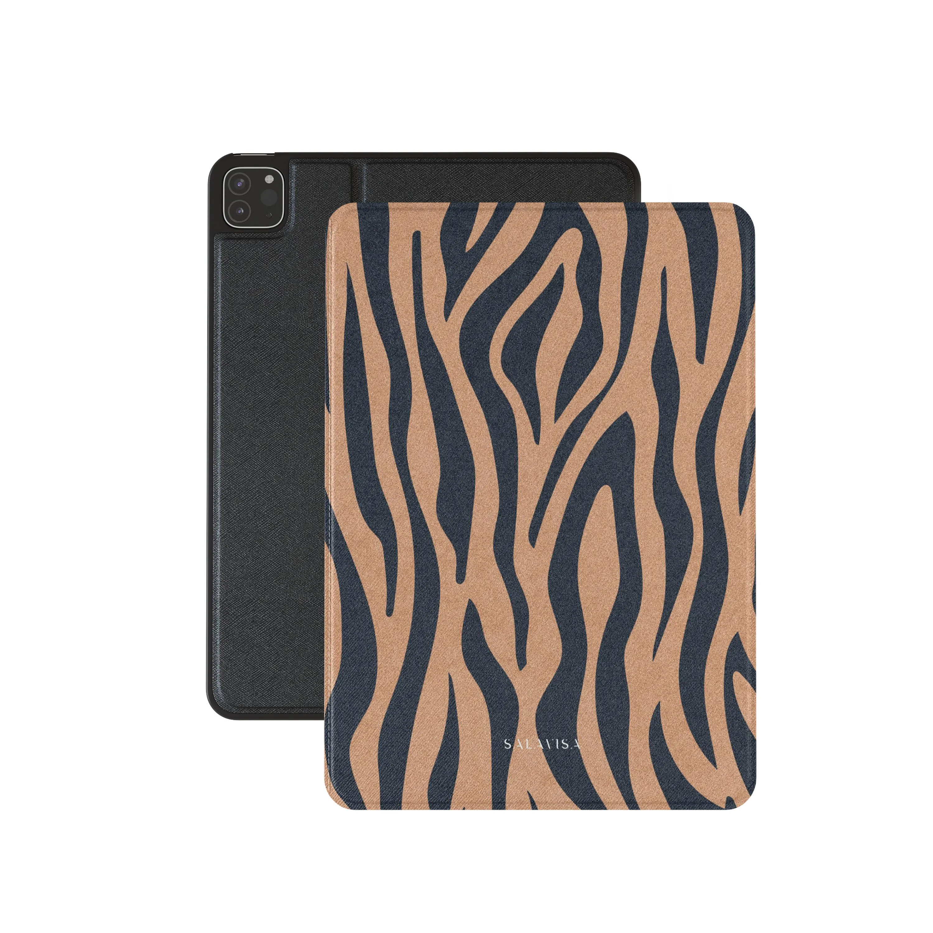 Blue Copper Zebra iPad Case Smart Cover