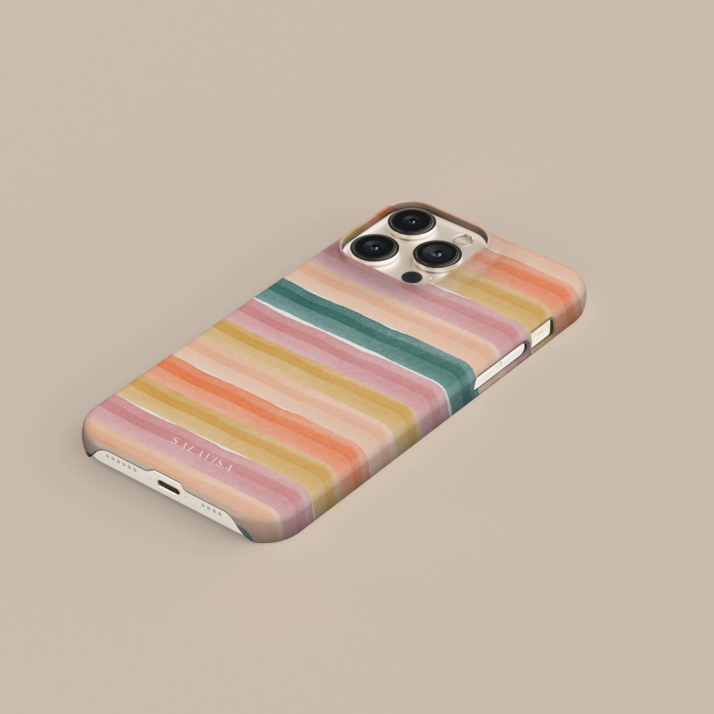 Layered Sunset Phone Case Minimal Edge Design