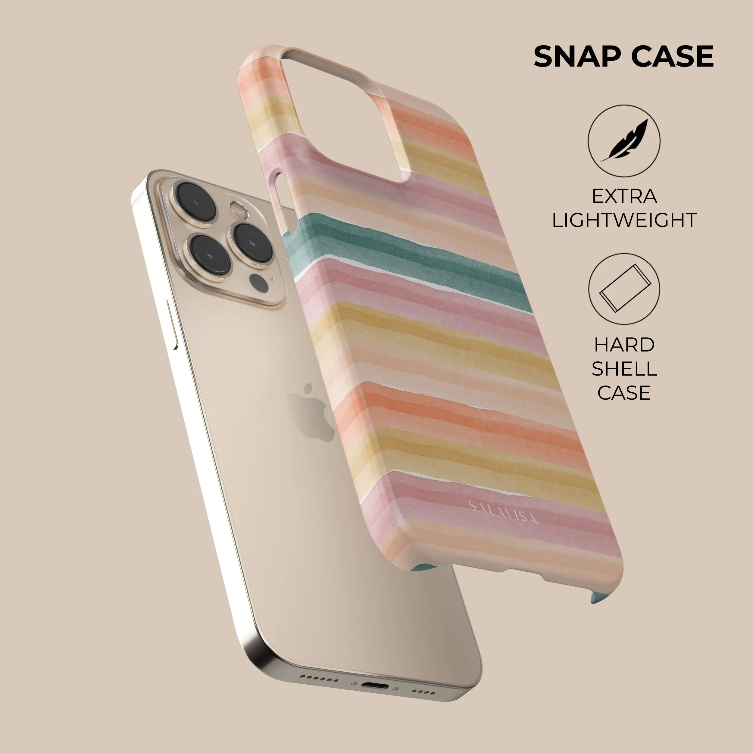 Slim Protection Modern Design Layered Sunset Phone Case