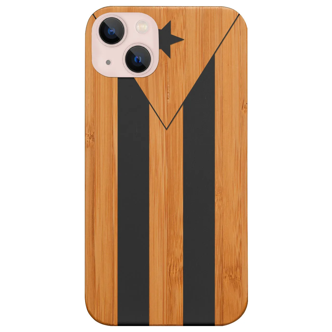 Elegant Appearance Flag Puerto Rico - Engraved Phone Case