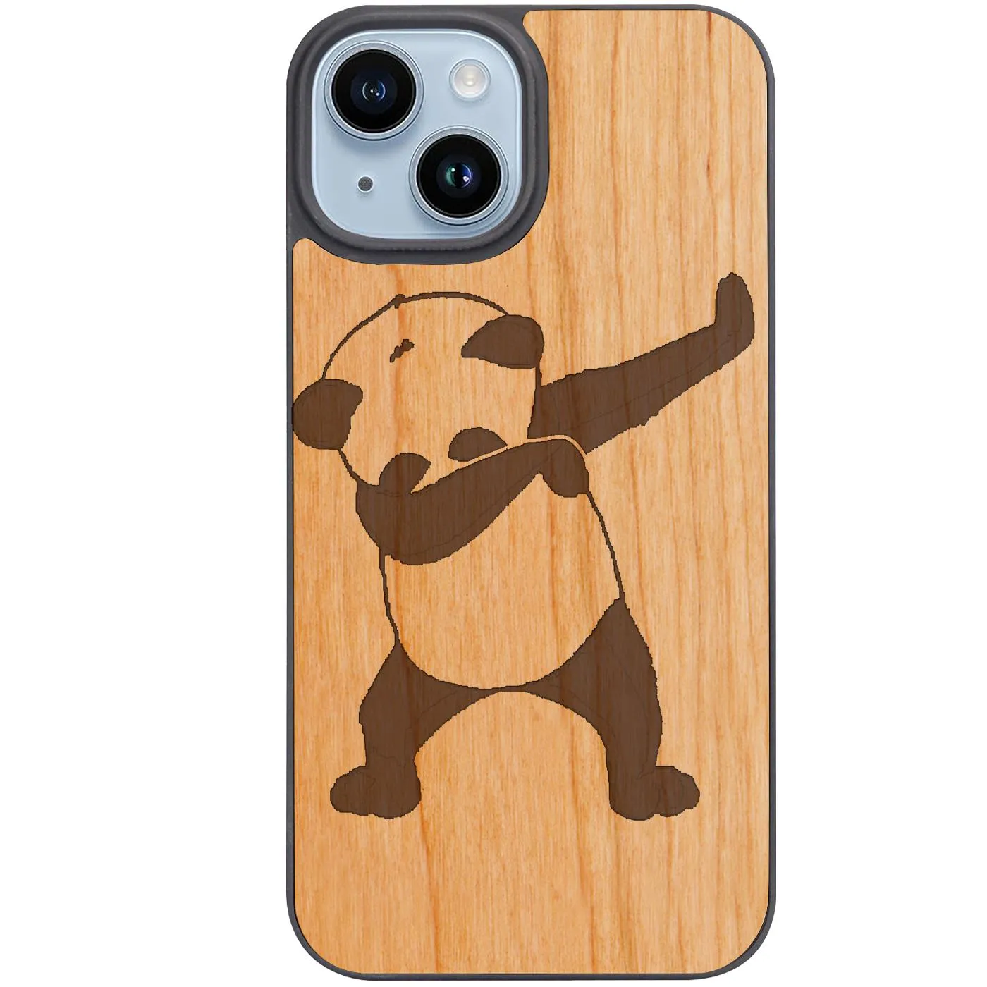 Cool Panda - Engraved Phone Case Comfort Shield Texture Hybrid Frame