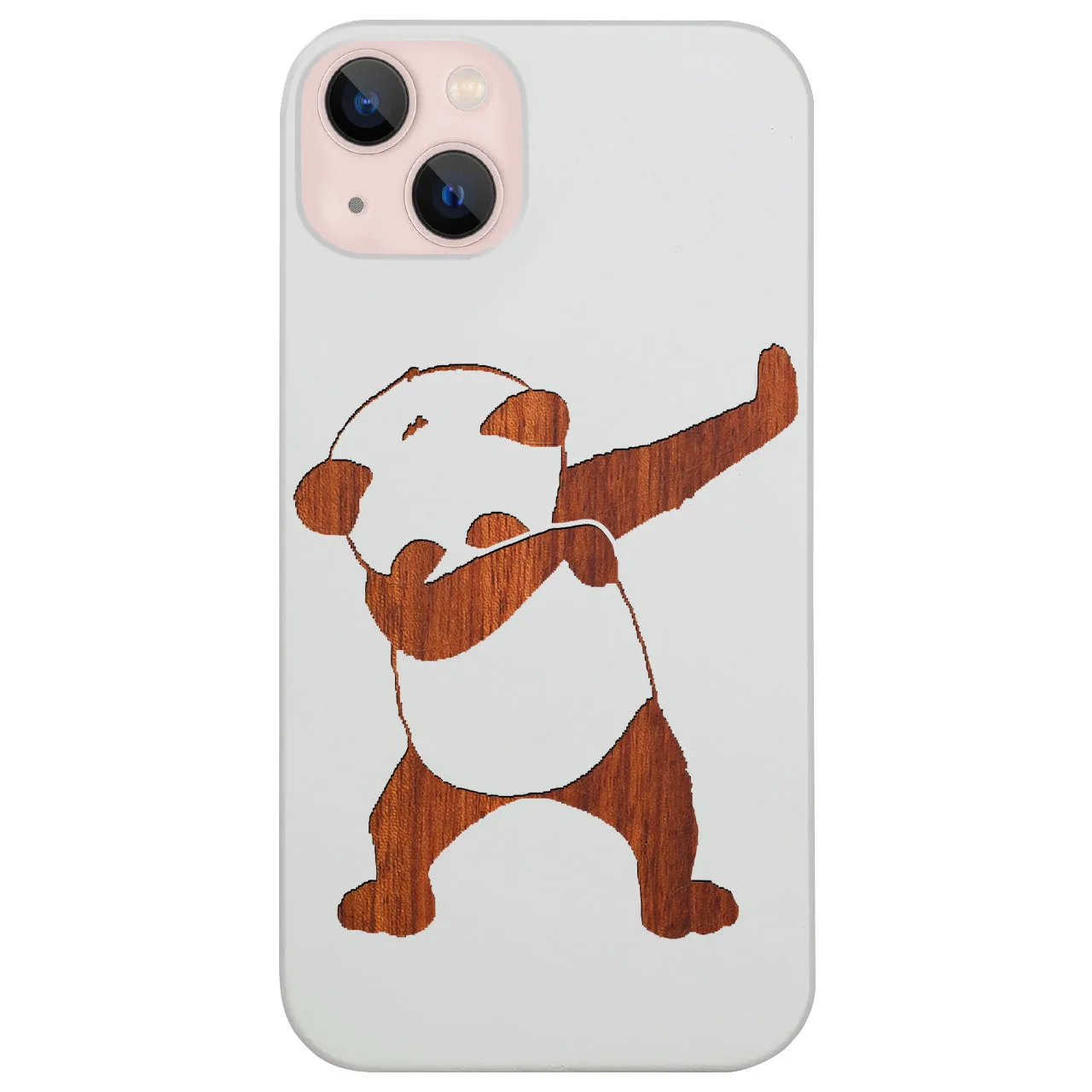 Stylish Texture Cool Panda - Engraved Phone Case
