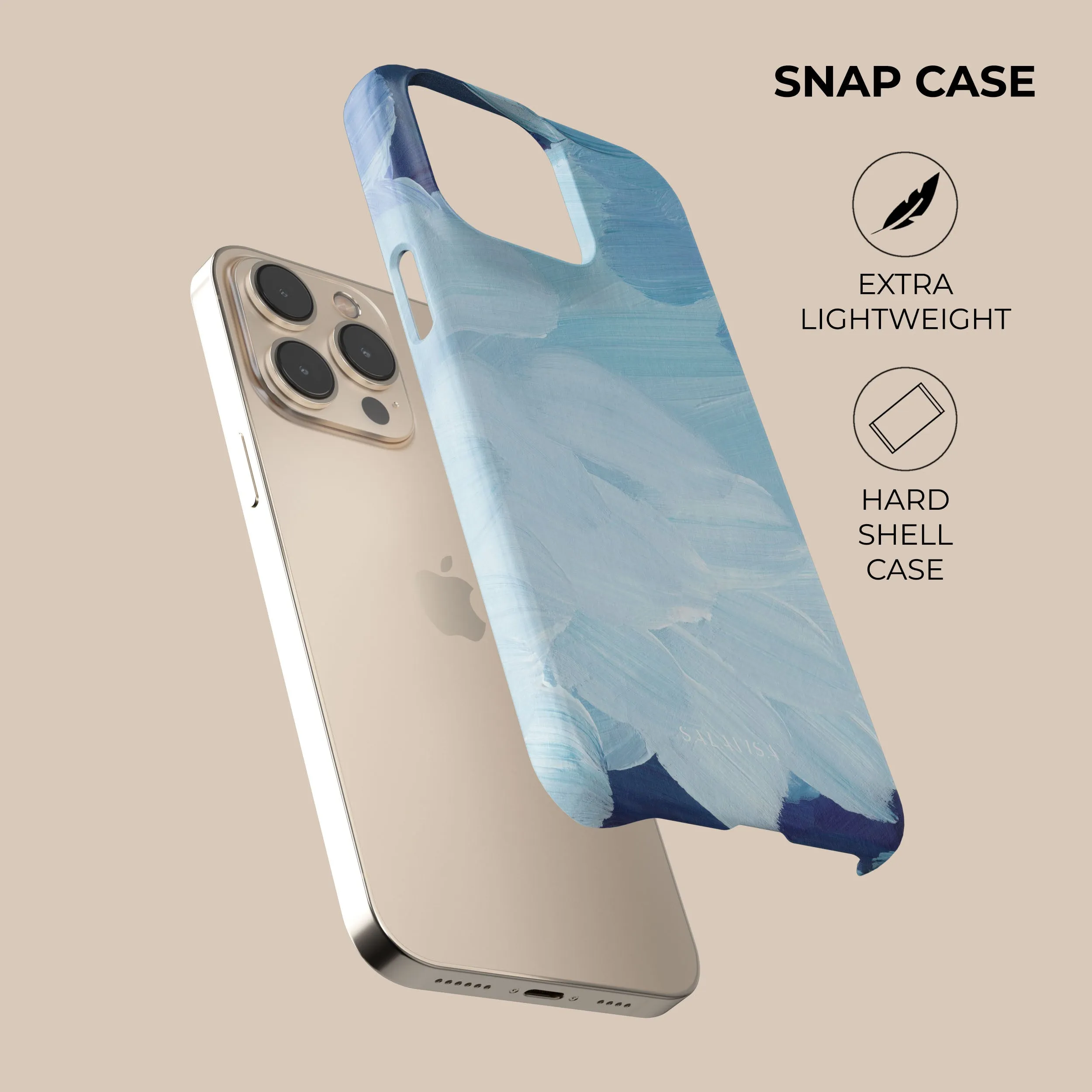 Ocean Blue Paint Phone Case Rugged Edge