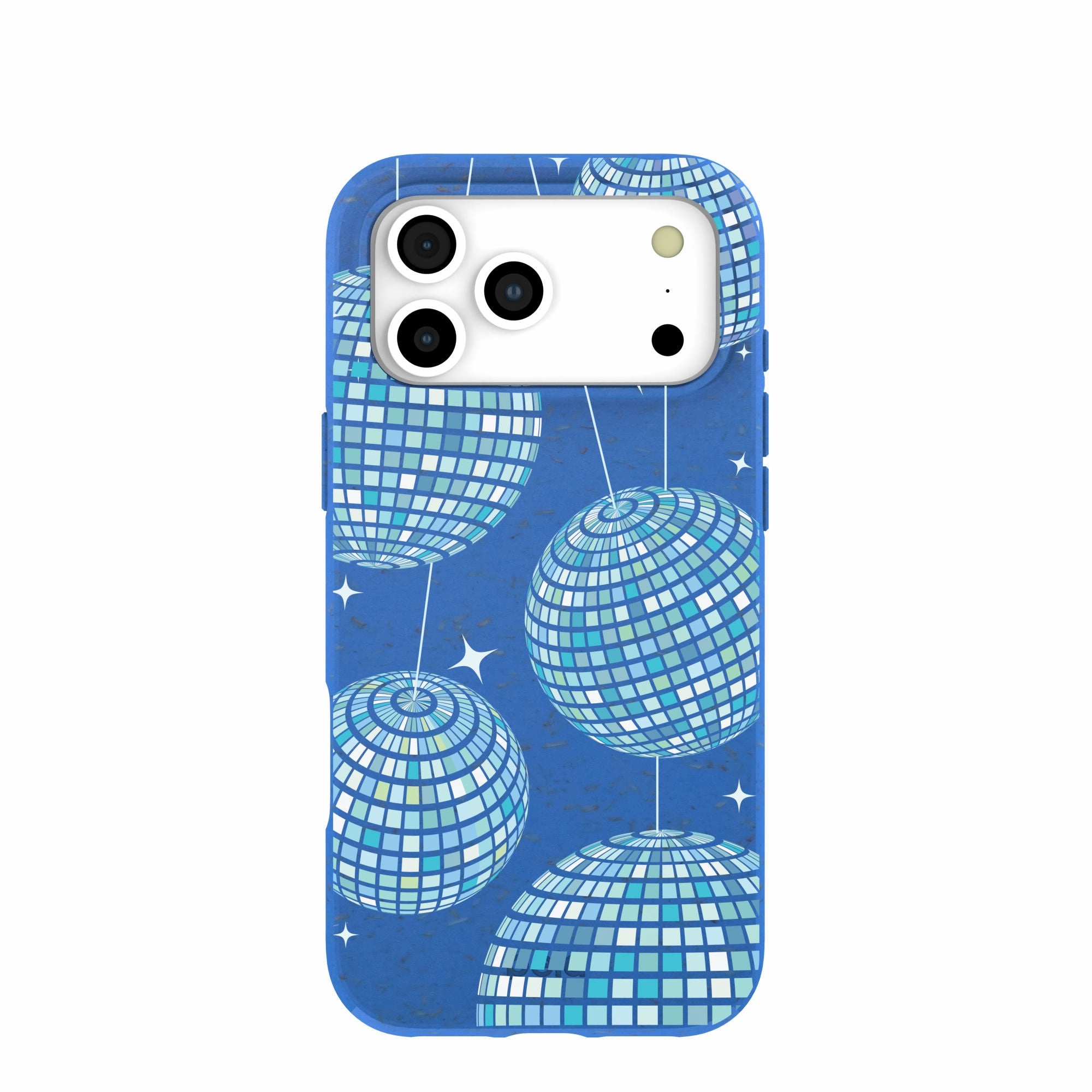 Electric Blue Blue Groove iPhone 17 Pro Max Case Luxury Detail Texture