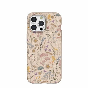 Durable Detail Seashell Dusty Petals iPhone 15 Pro Max Case