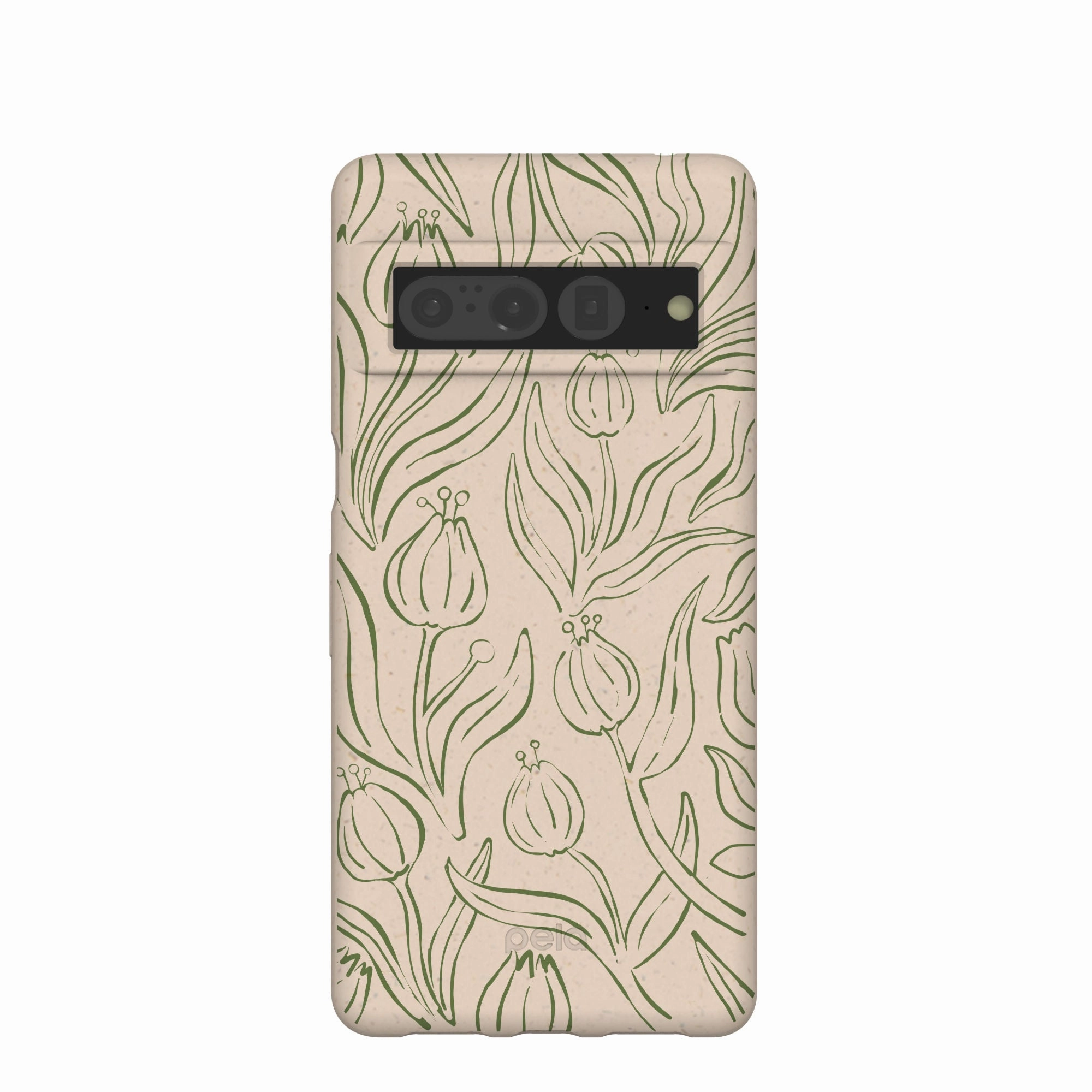 Matte Touch Seashell Floral Flow Google Pixel 7 Pro Case