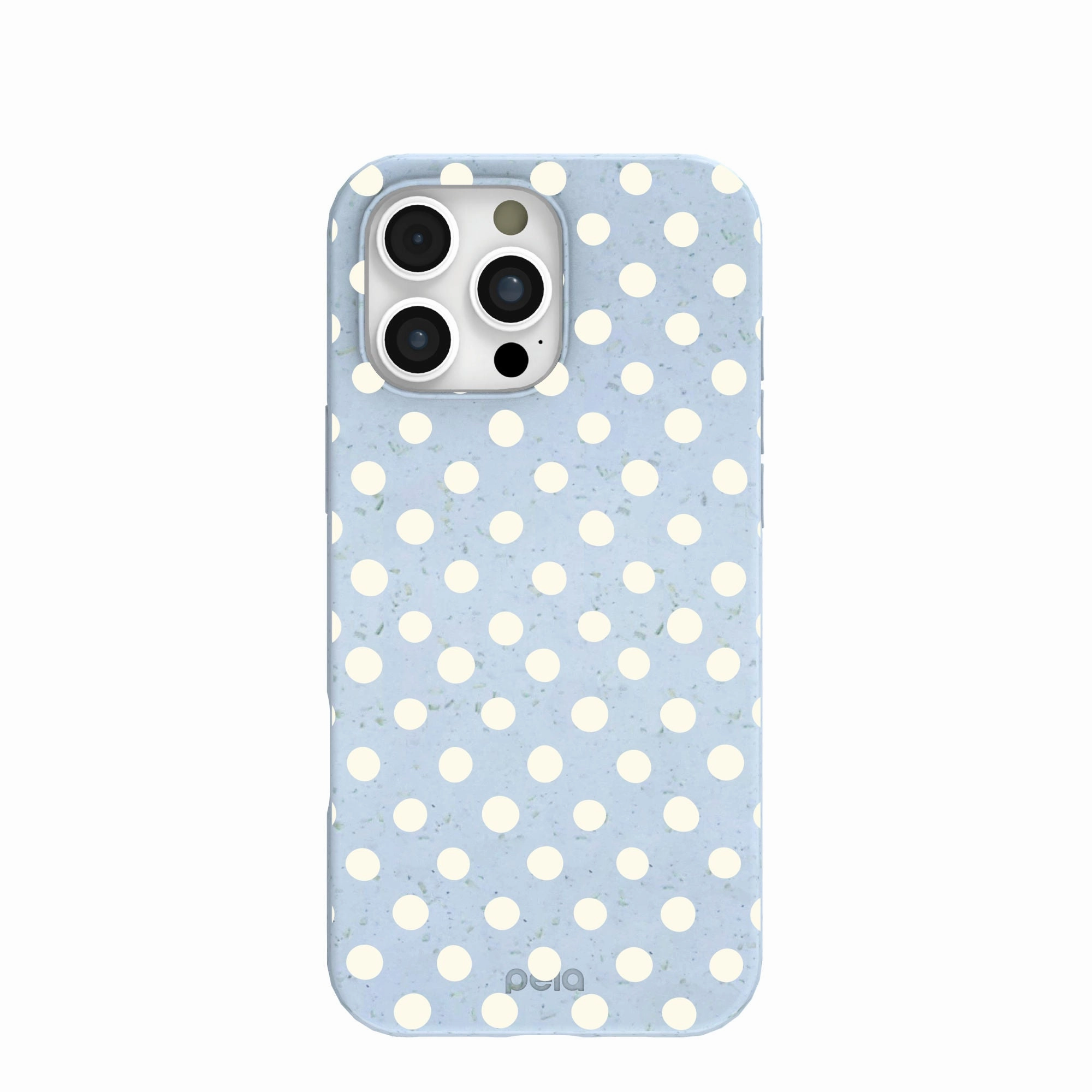 Powder Blue Indigo Dots iPhone 16 Pro Max Case Urban Minimalism Refined Pattern