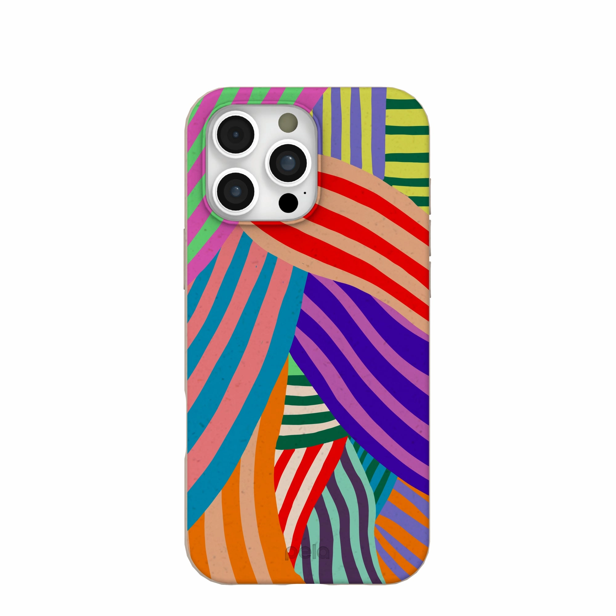 Seashell Clownish Stripes iPhone 16 Pro Max Case Clear Edge