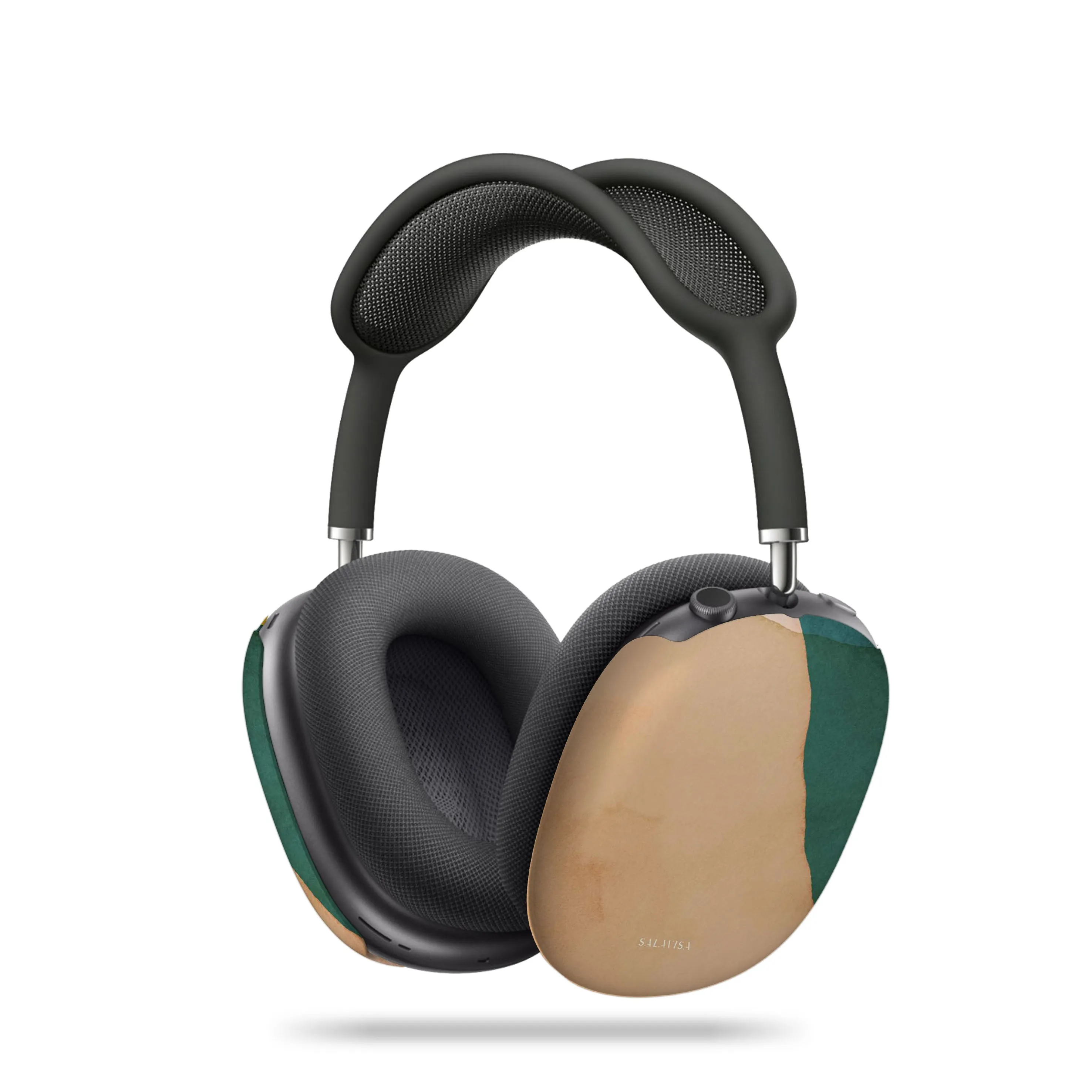 Creative Pattern Bag Beige Canvas AirPods Max Case