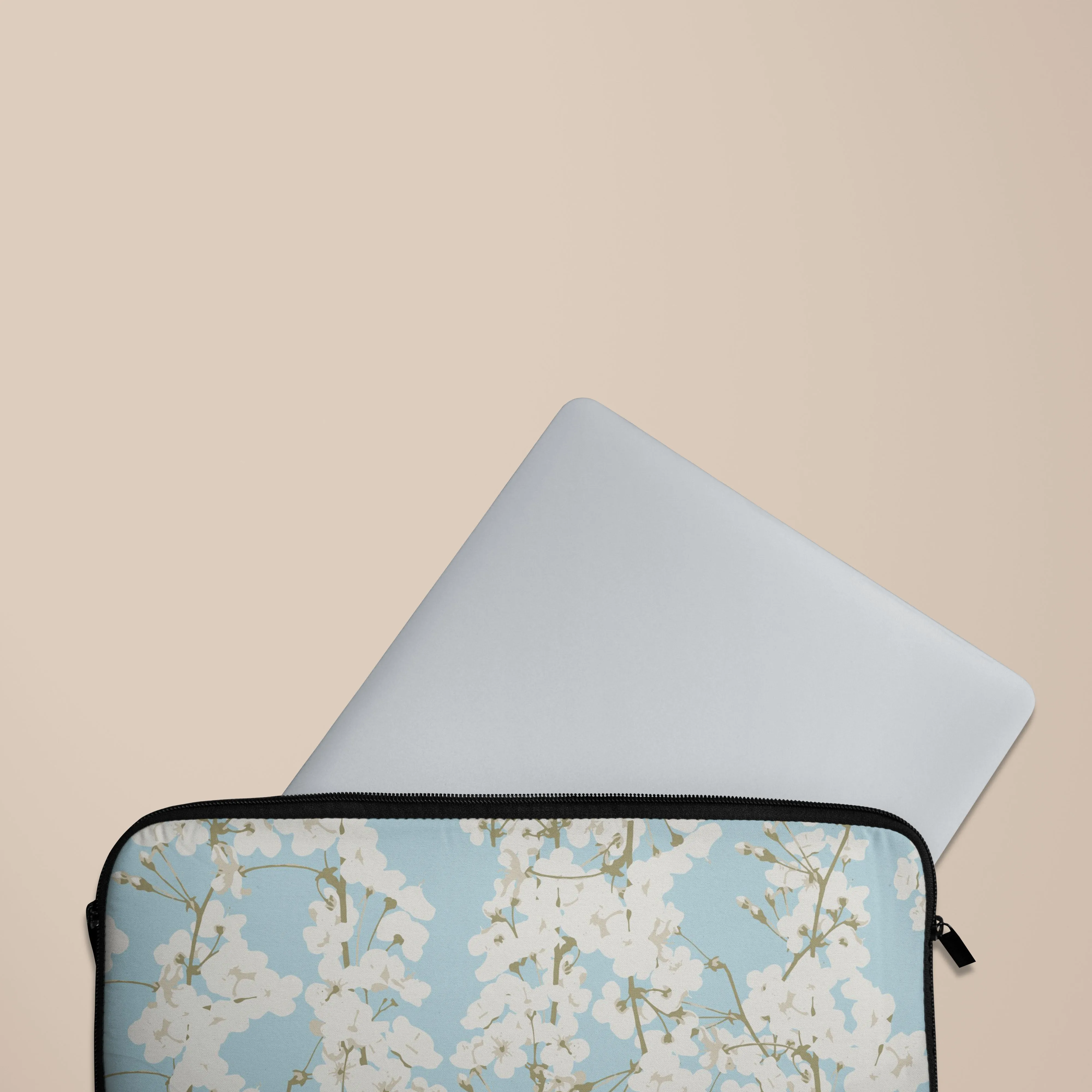 Minimal Look Spring Apple Flower Laptop Sleeve